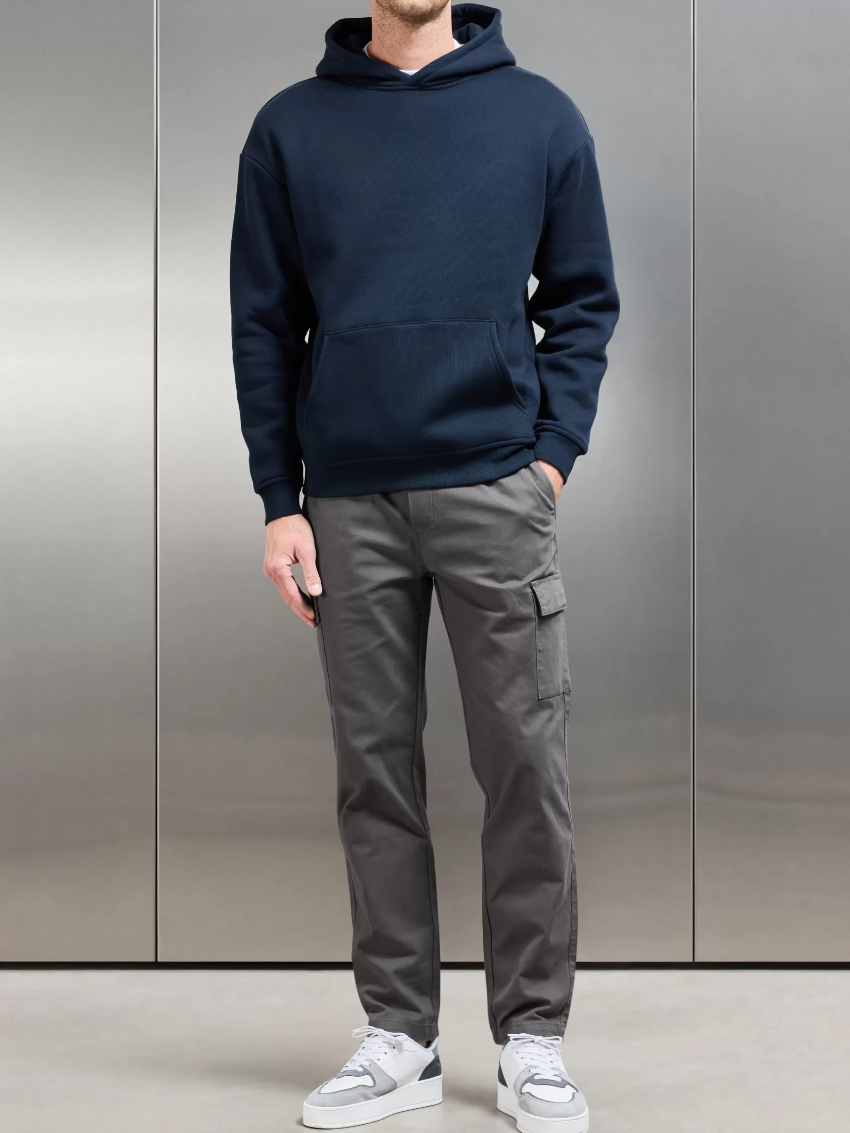 Discount ARNE Relaxed Fit Cotton Cargo Pant - Grey