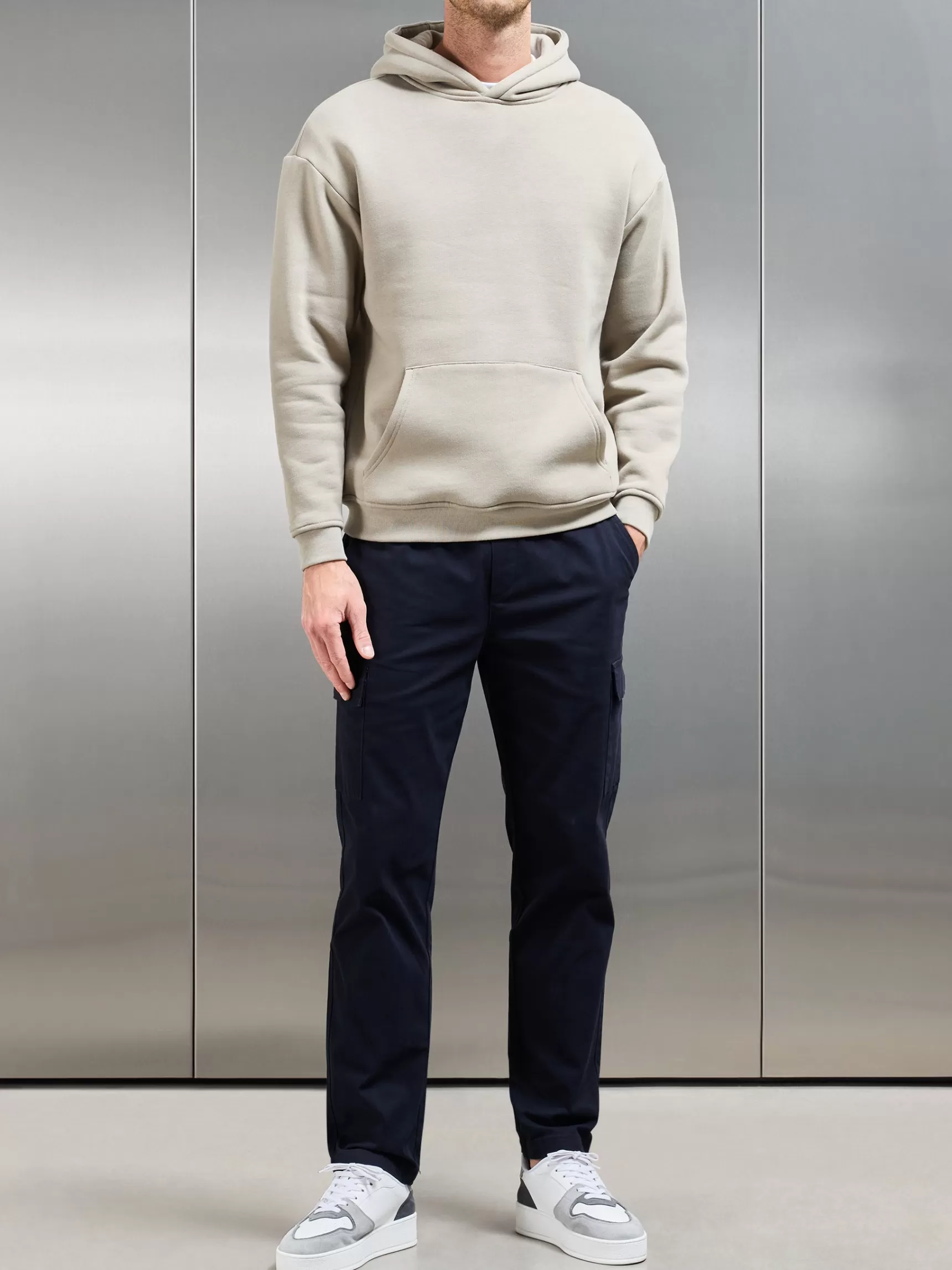 Hot ARNE Relaxed Fit Cotton Cargo Pant - Navy