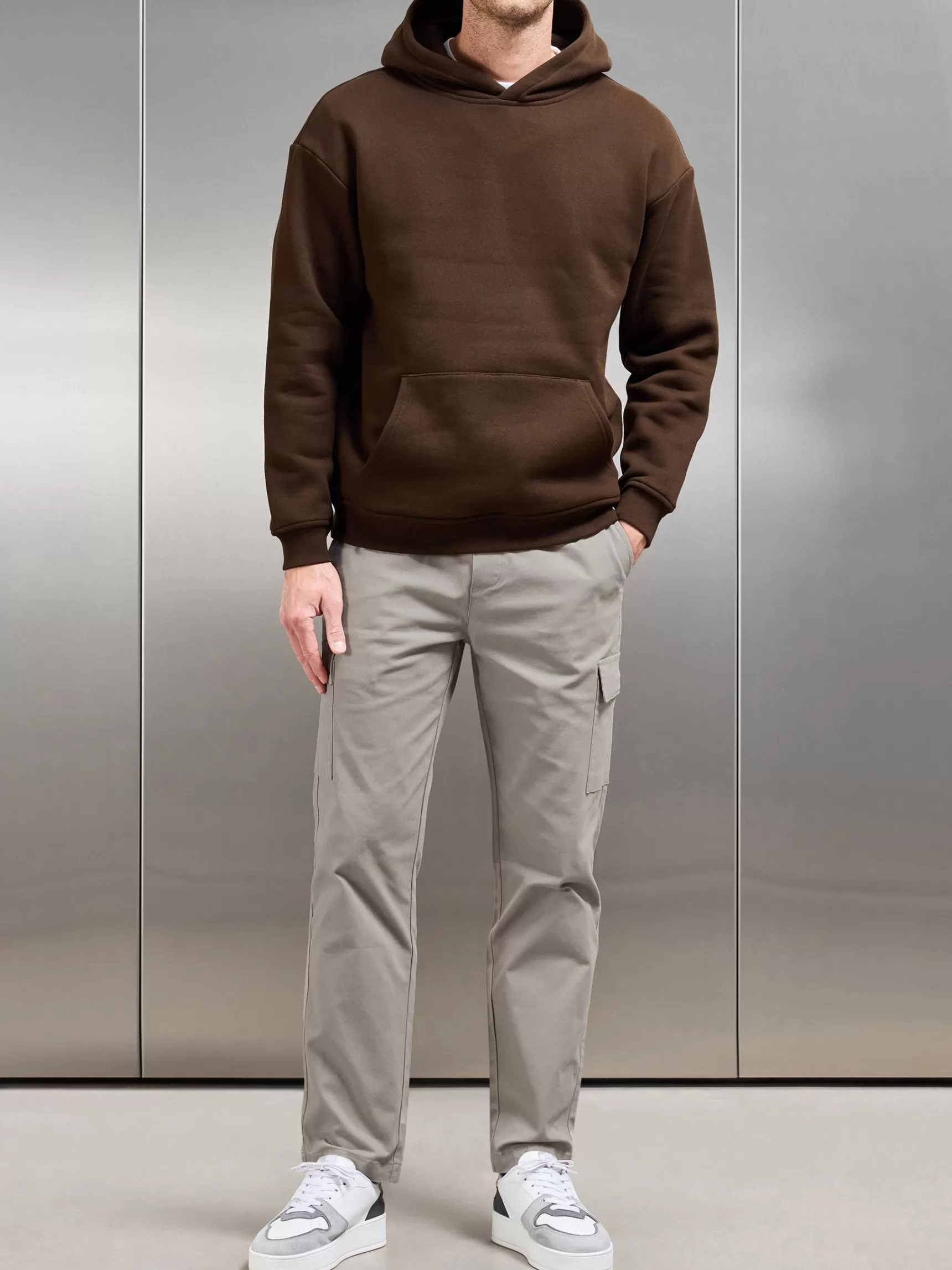 Clearance ARNE Relaxed Fit Cotton Cargo Pant - Taupe