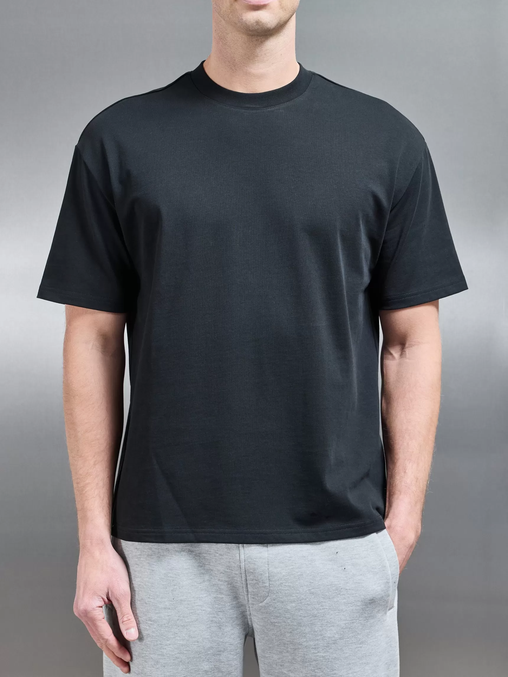 Shop ARNE Relaxed Fit Cotton T-Shirt - Black