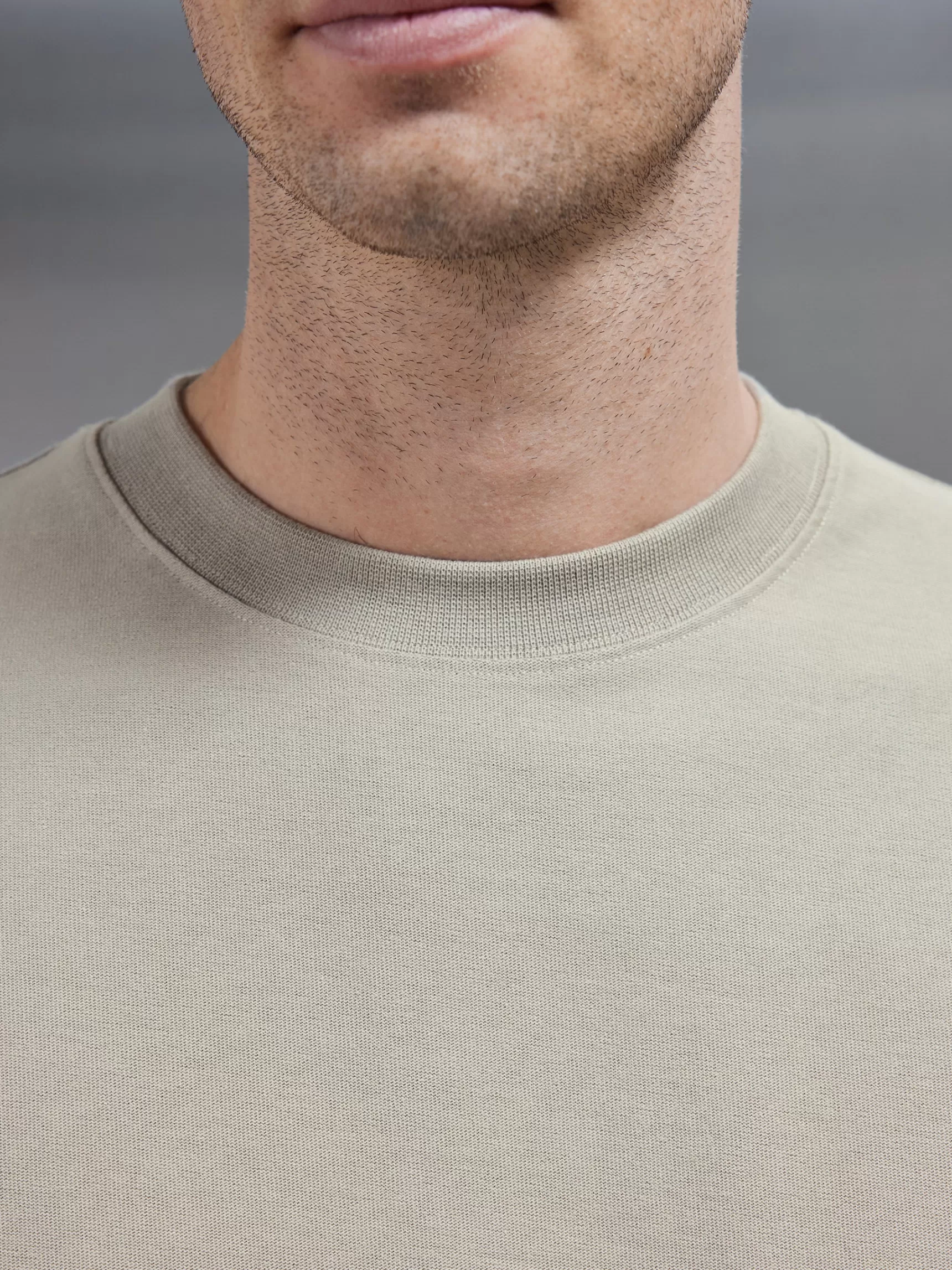 Best ARNE Relaxed Fit Cotton T-Shirt - Stone