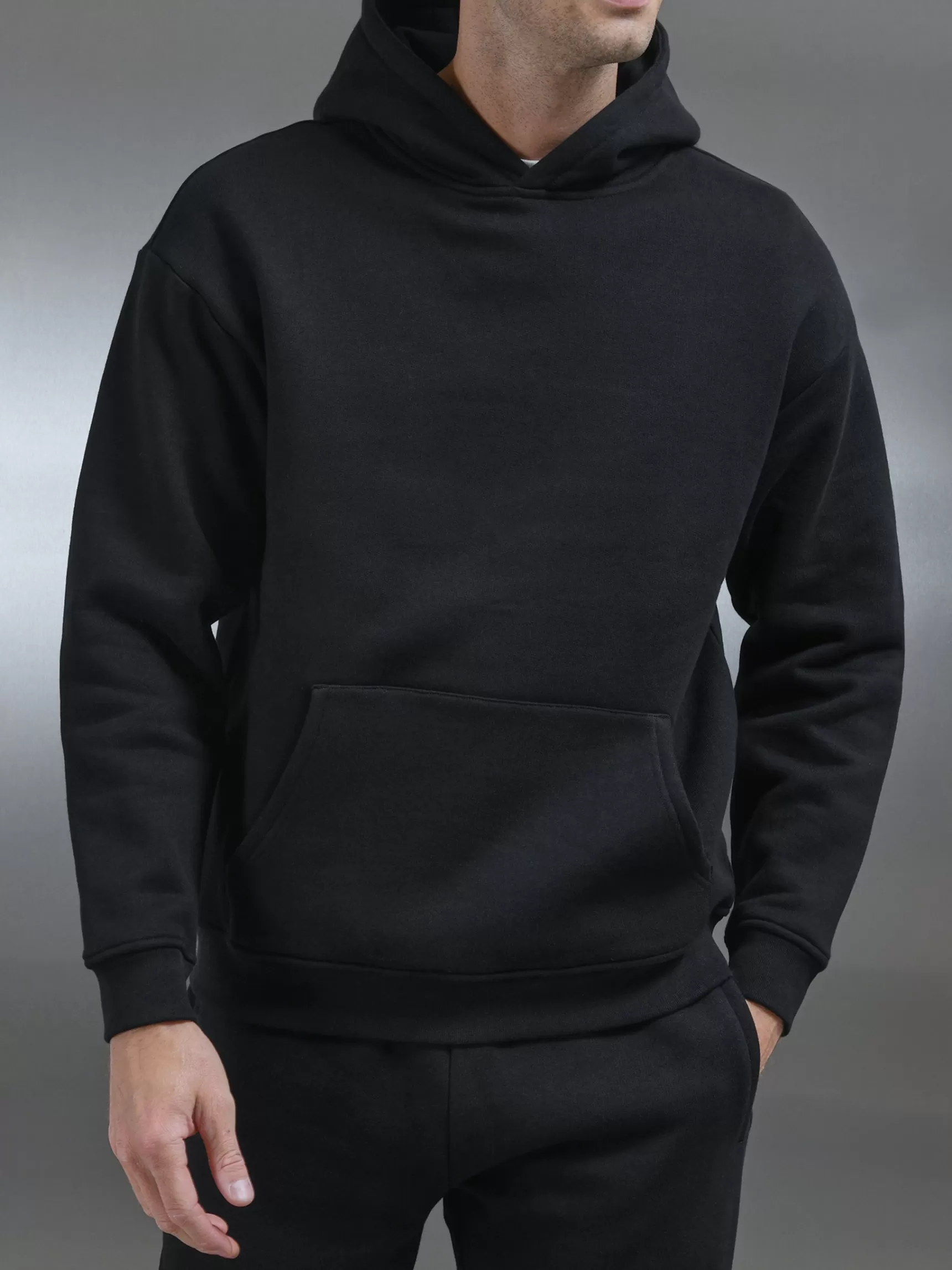 Sale ARNE Relaxed Fit Hoodie - Black