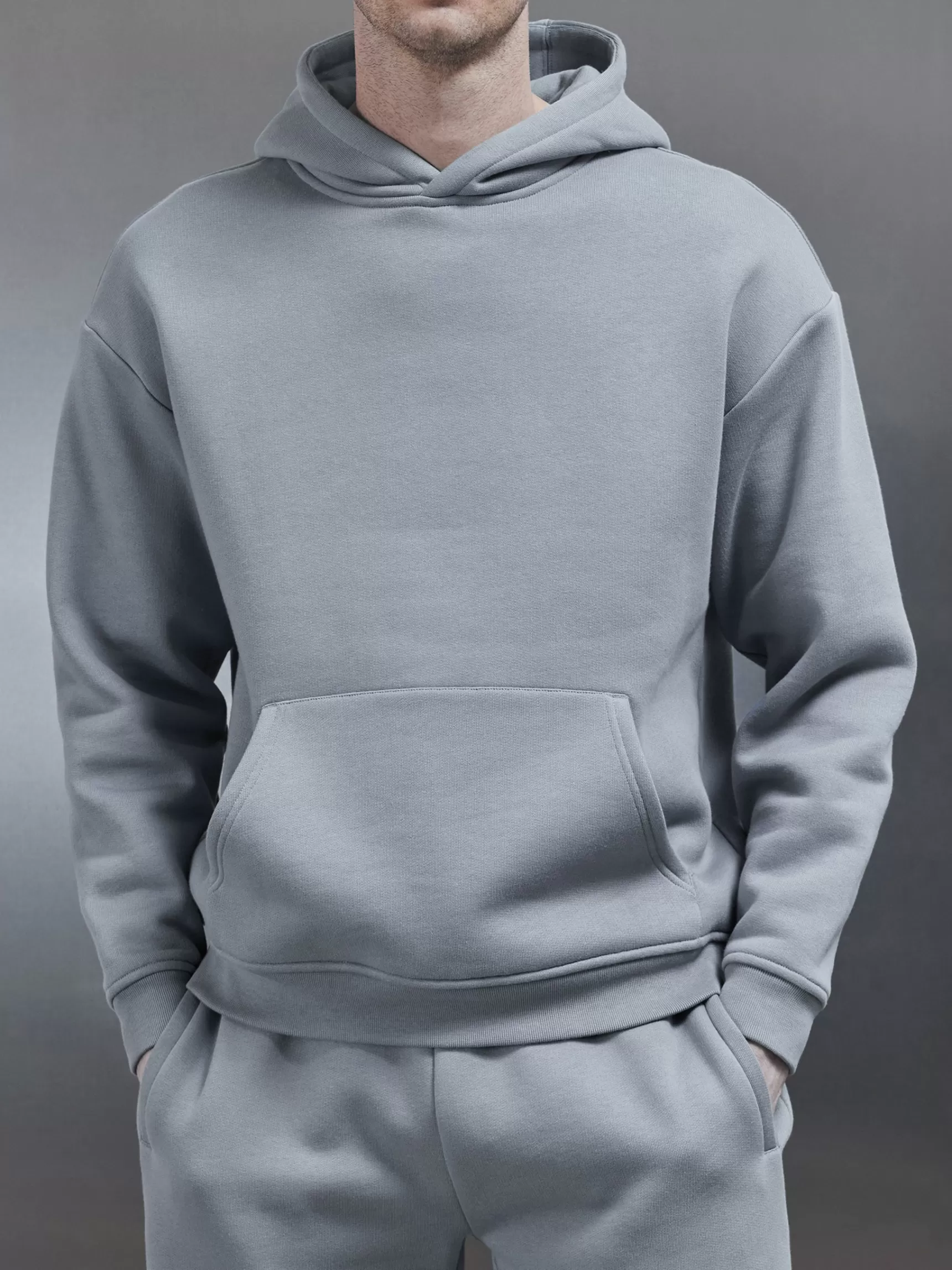 New ARNE Relaxed Fit Hoodie - Coast Blue CoastBlue
