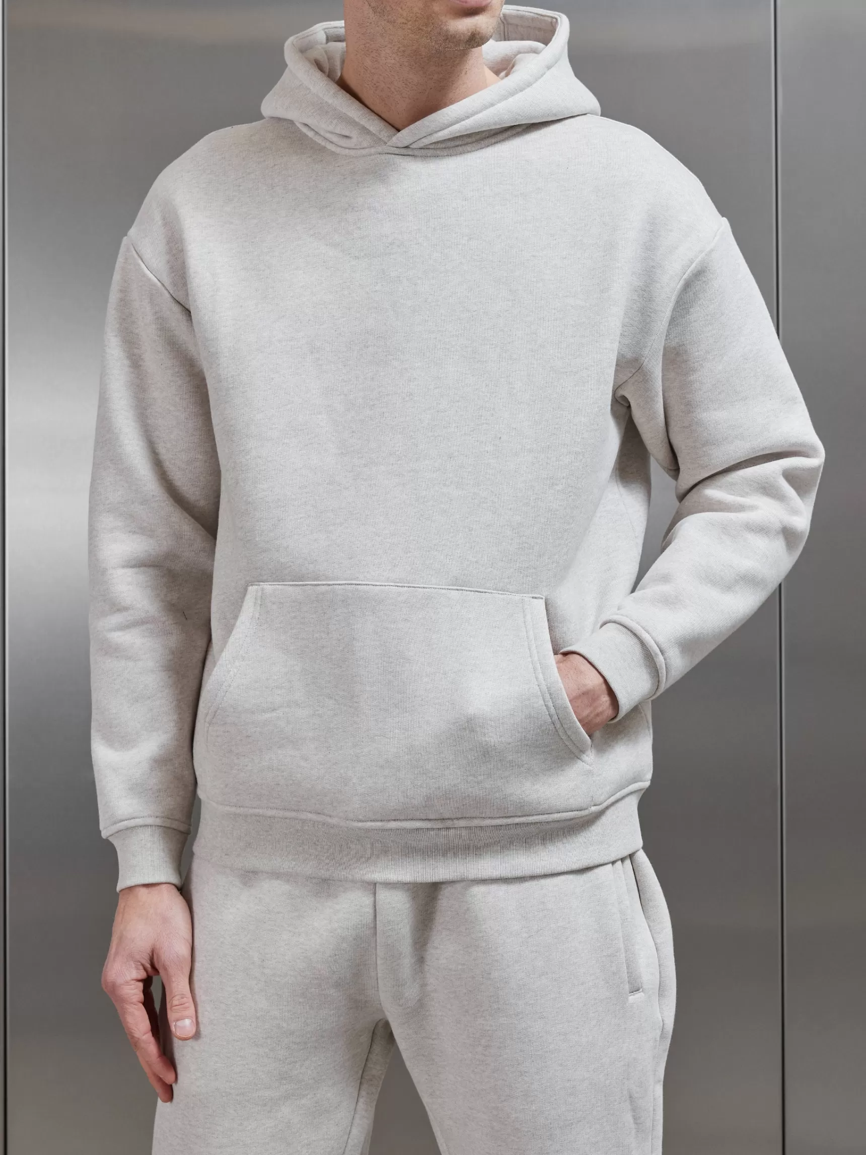 Hot ARNE Relaxed Fit Hoodie - Oatmeal