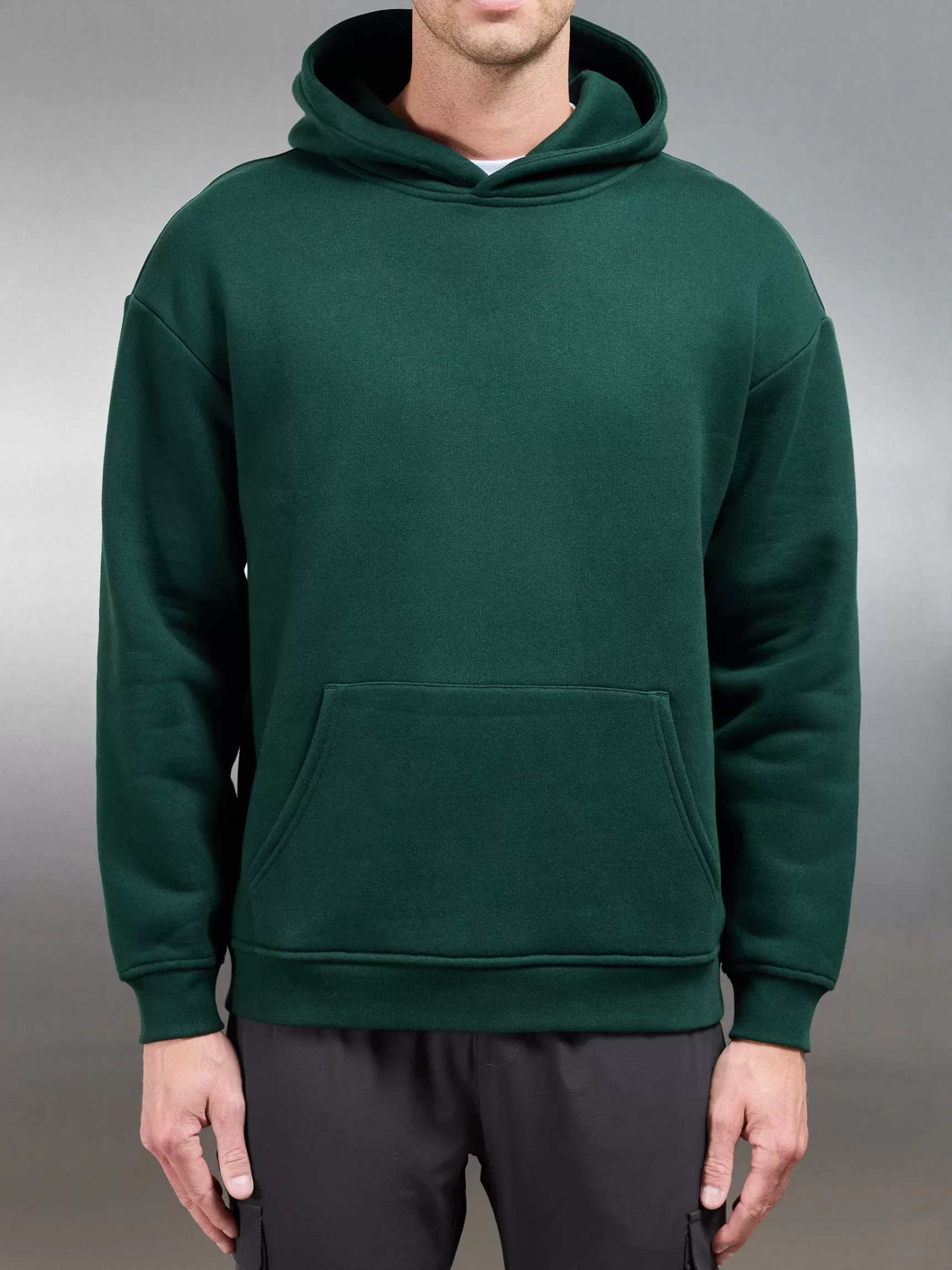 Hot ARNE Relaxed Fit Hoodie - Rich Green RichGreen