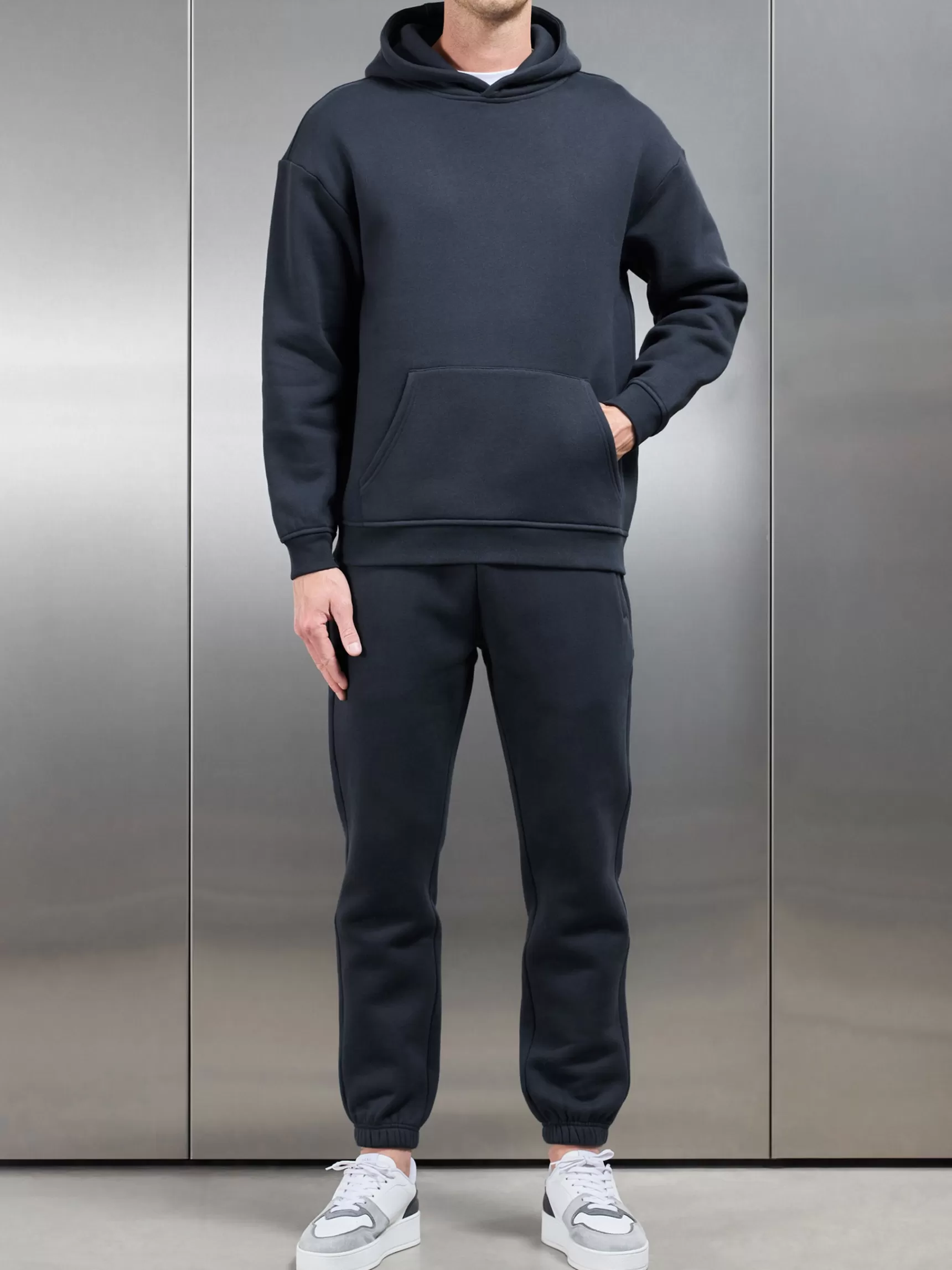 Online ARNE Relaxed Fit Hoodie - Slate Blue SlateBlue