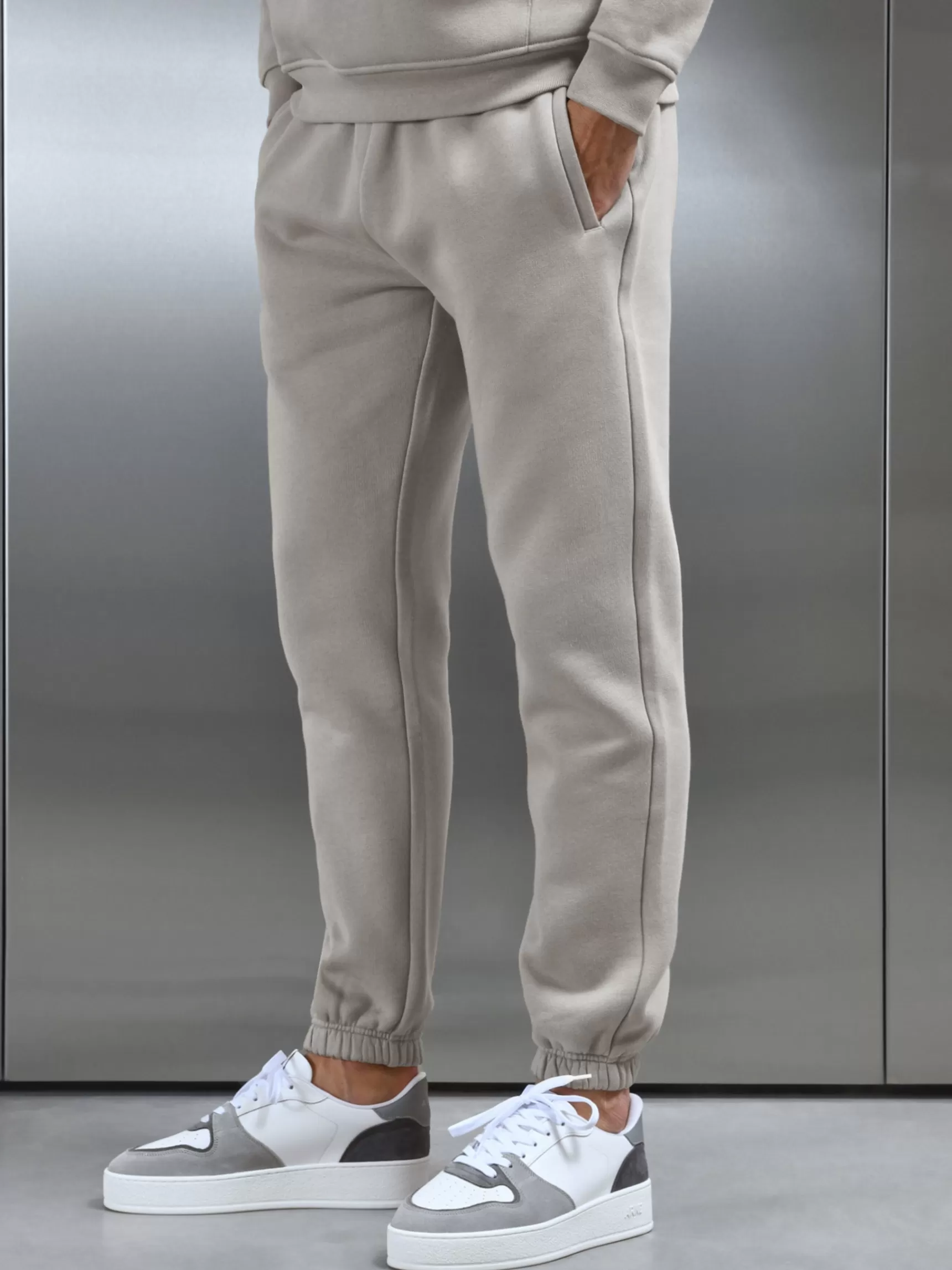 New ARNE Relaxed Fit Jogger - Stone