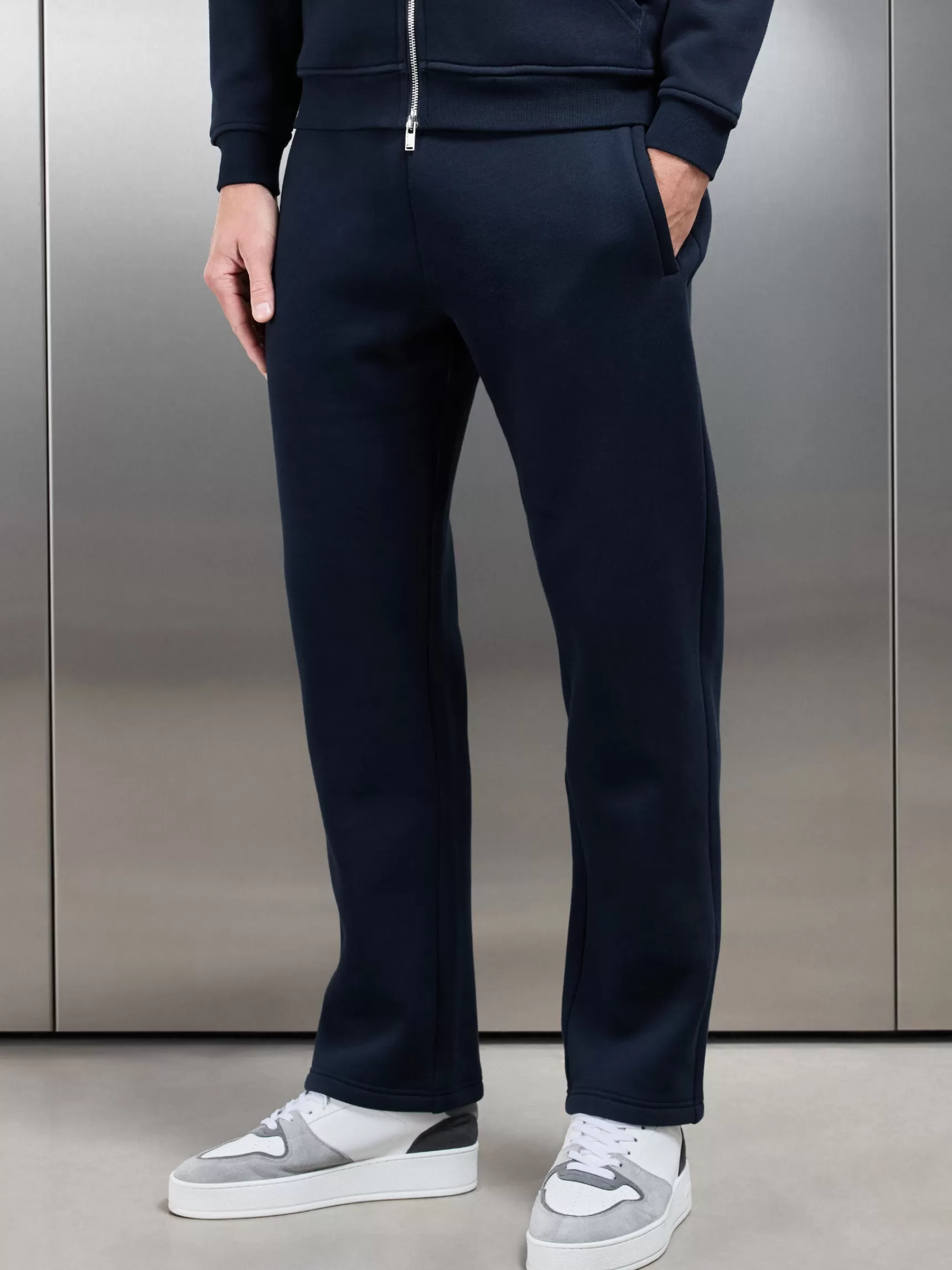 Cheap ARNE Relaxed Fit Straight Leg Jogger - Navy