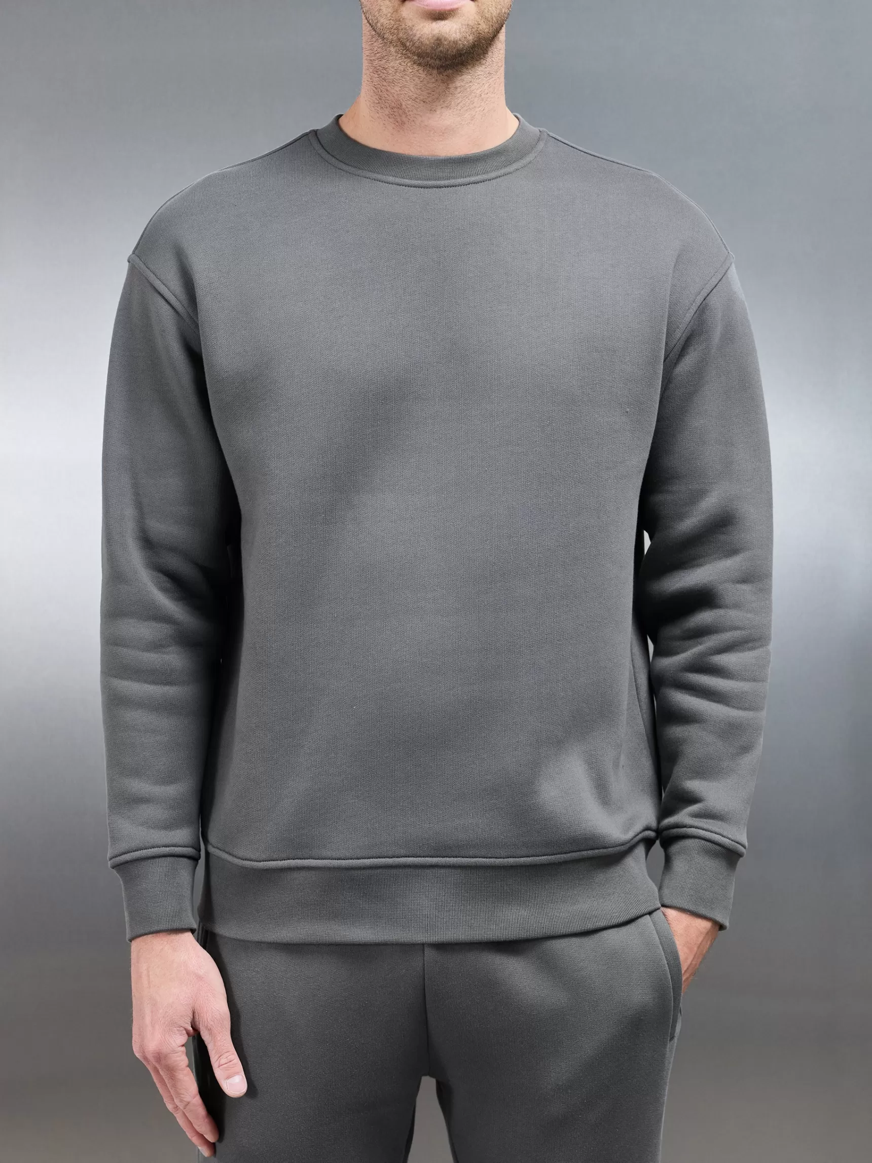 Cheap ARNE Relaxed Fit Sweatshirt - Grey