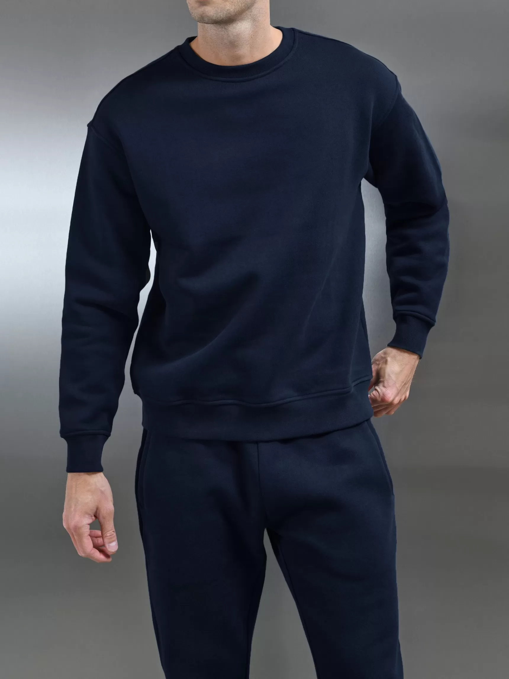 Best ARNE Relaxed Fit Sweatshirt - Navy