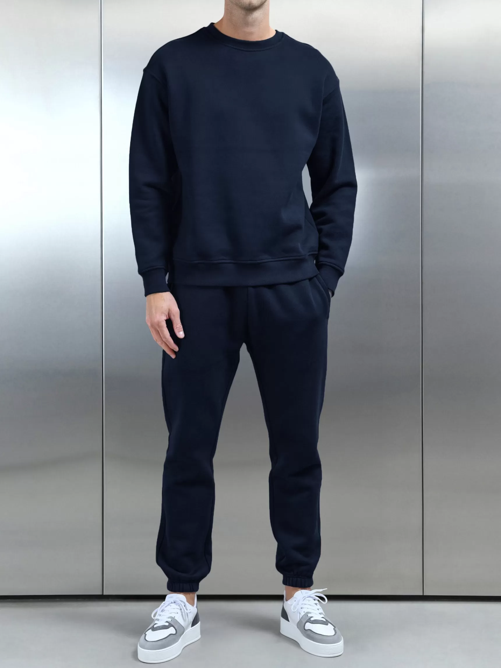 Best ARNE Relaxed Fit Sweatshirt - Navy