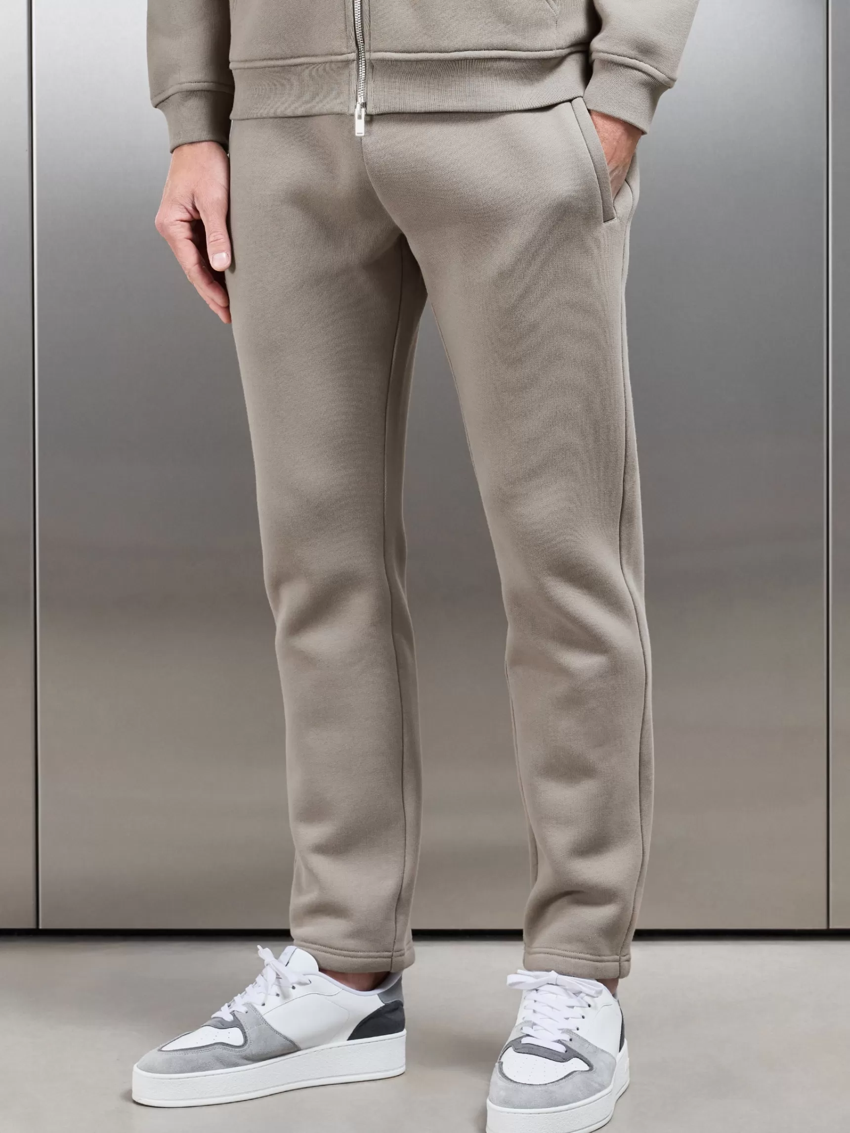 New ARNE Relaxed Fit Tapered Leg Jogger - Taupe