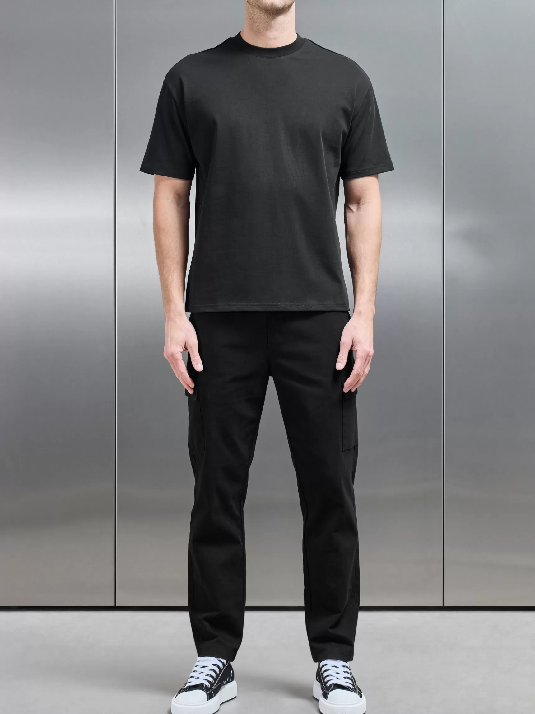 Clearance ARNE Relaxed Fit T-Shirt - Black