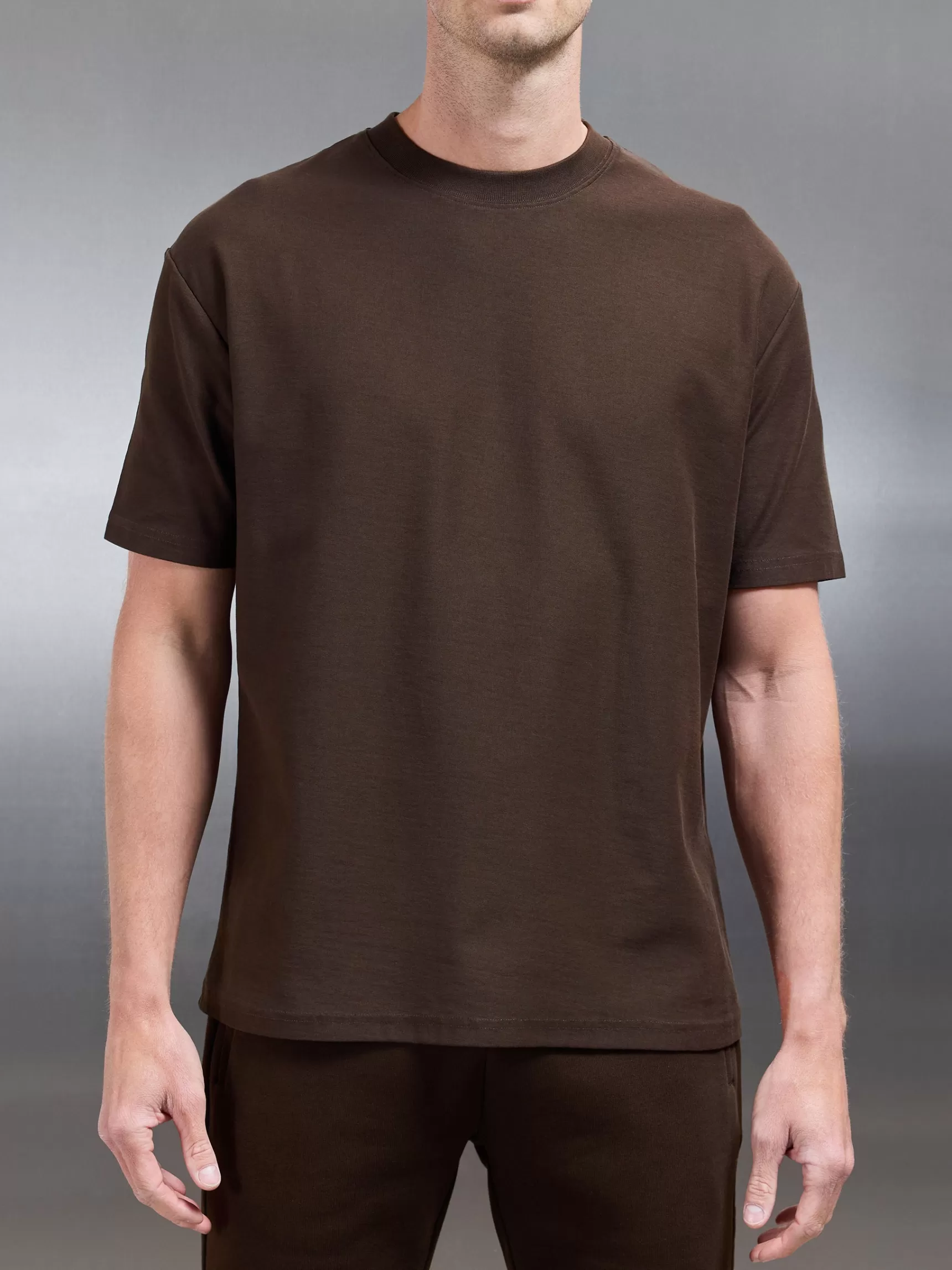 Shop ARNE Relaxed Fit T-Shirt - Brown