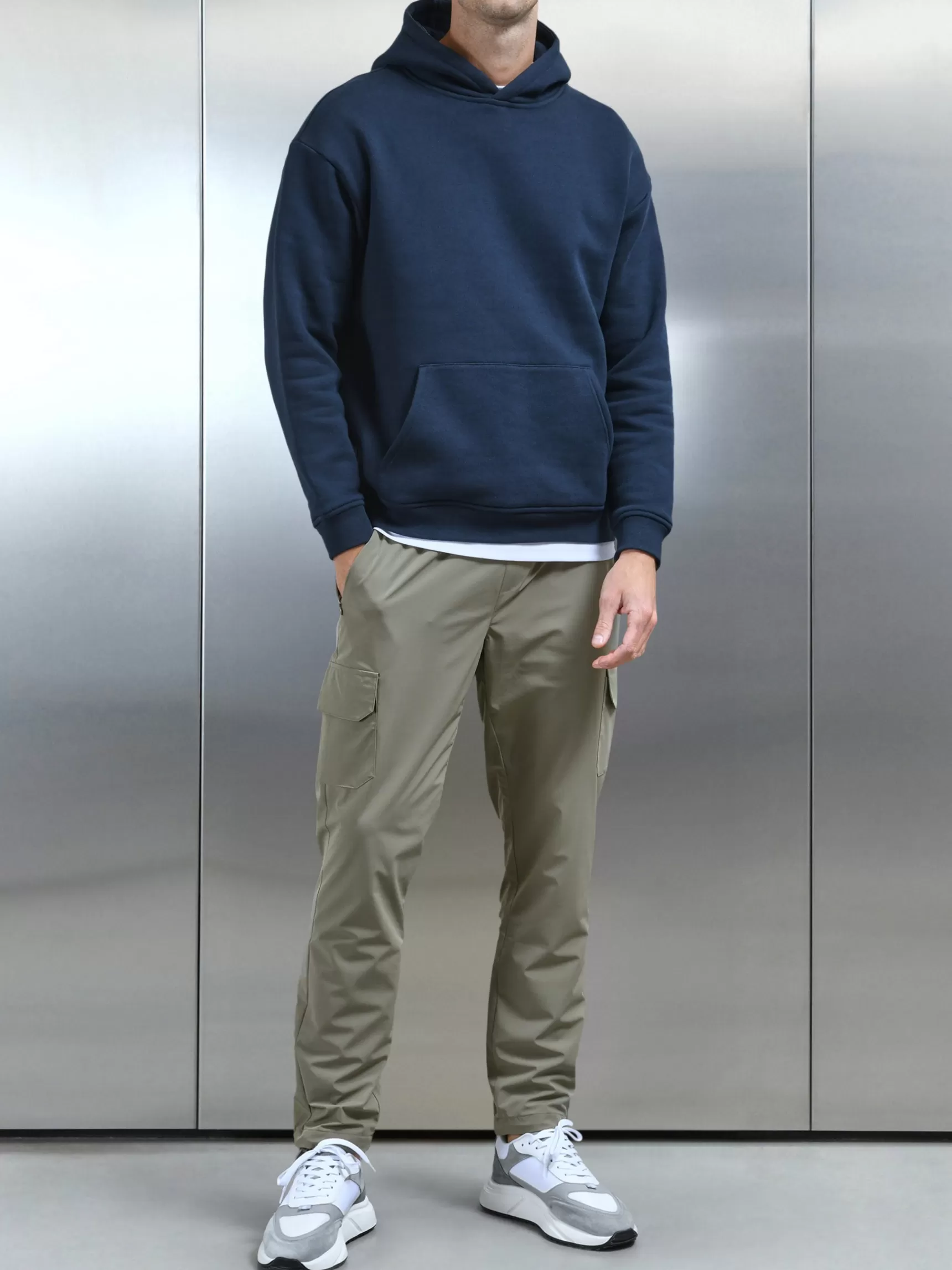 Best ARNE Relaxed Technical Nylon Cargo Pant - Olive