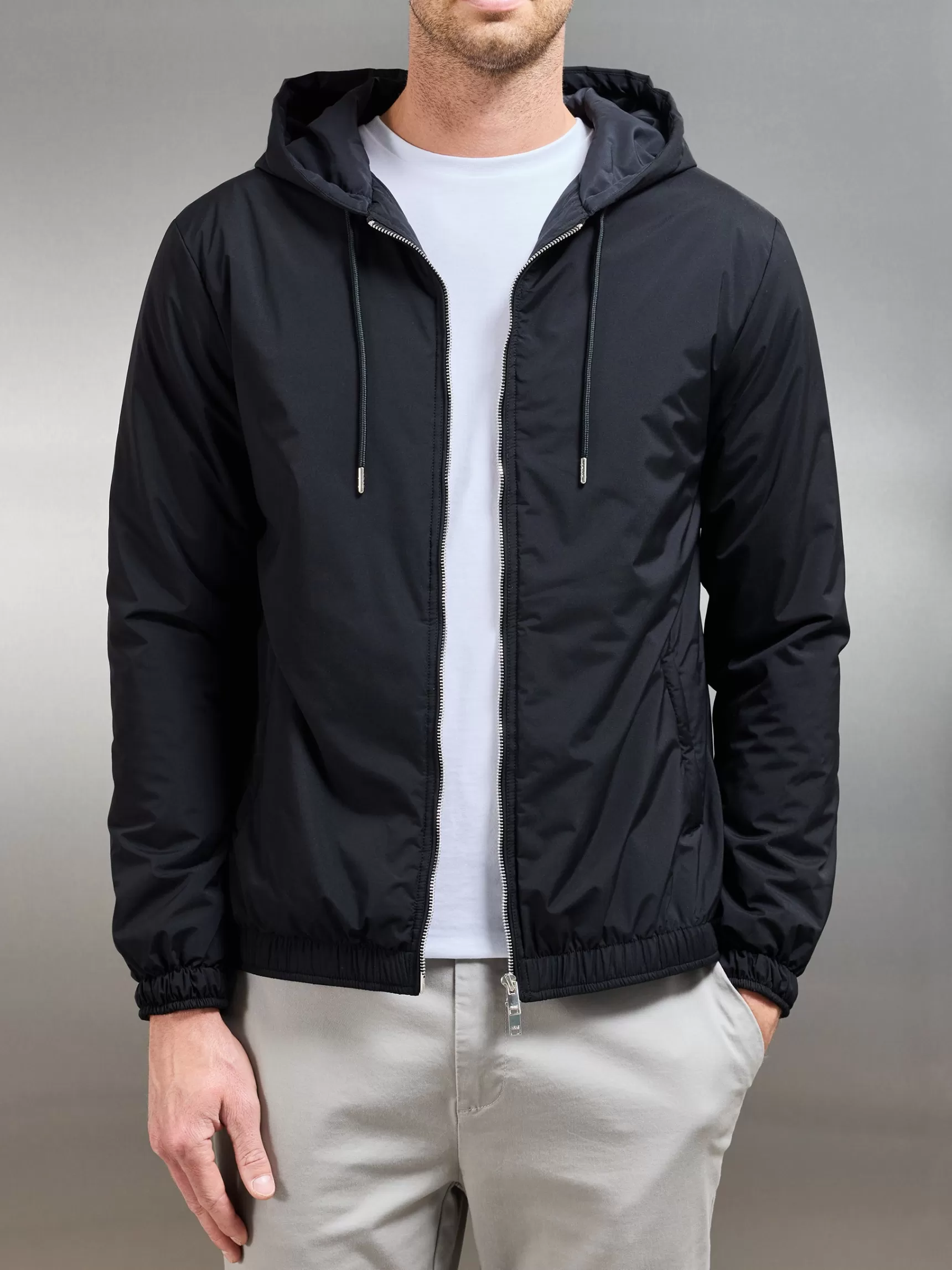 Best Sale ARNE Shell Padded Windbreaker - Black