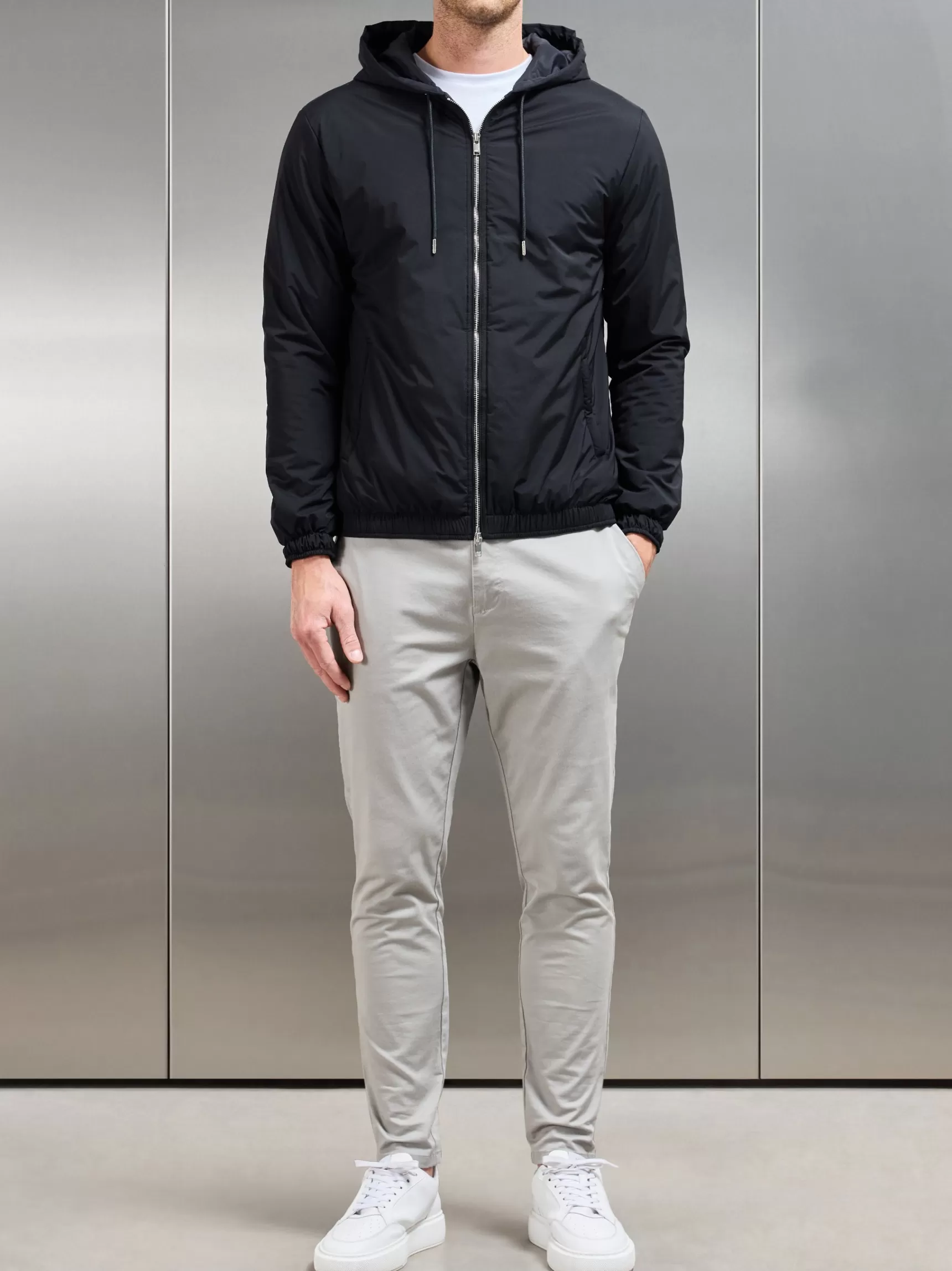 Best Sale ARNE Shell Padded Windbreaker - Black