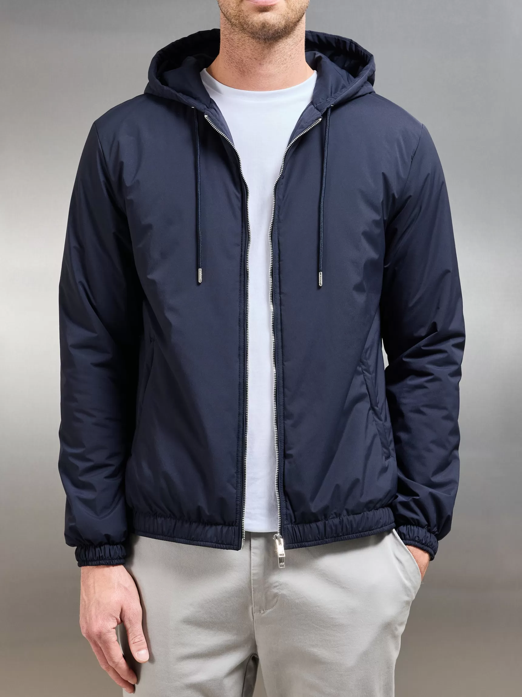 Online ARNE Shell Padded Windbreaker - Navy
