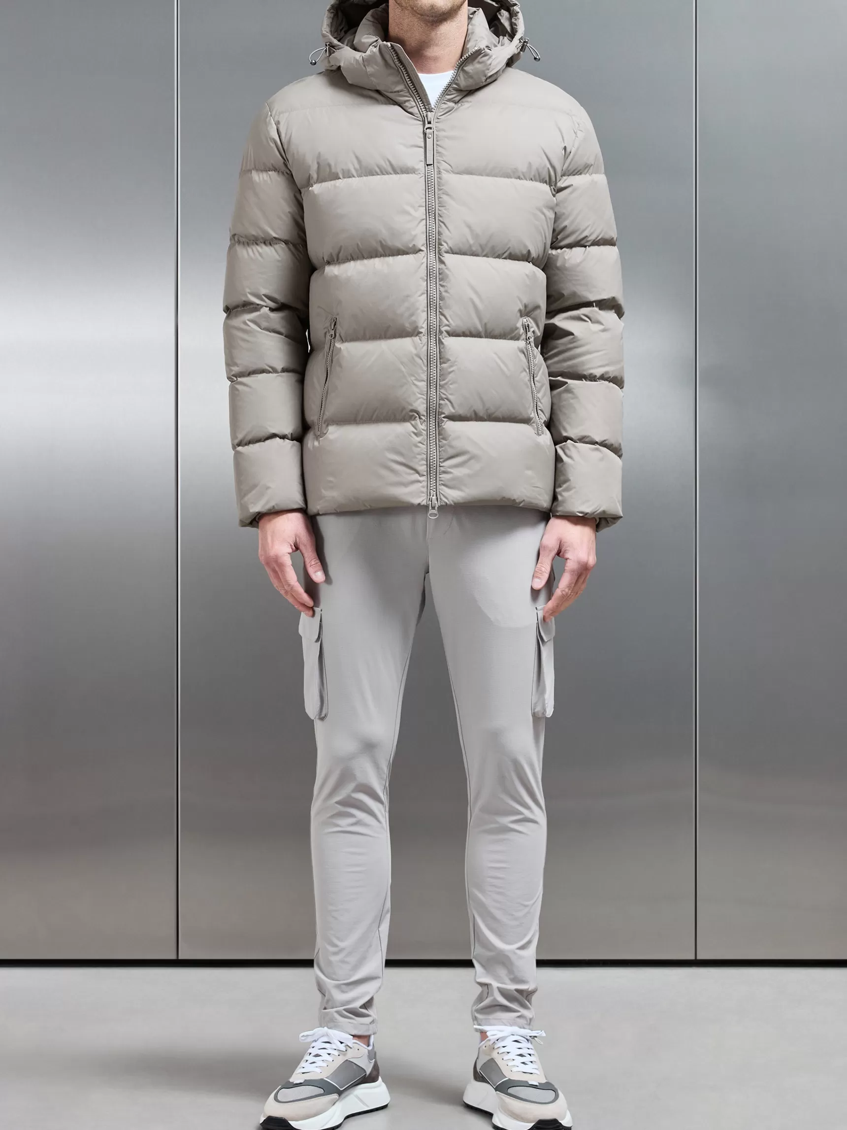 Outlet ARNE Short Down Jacket - Taupe