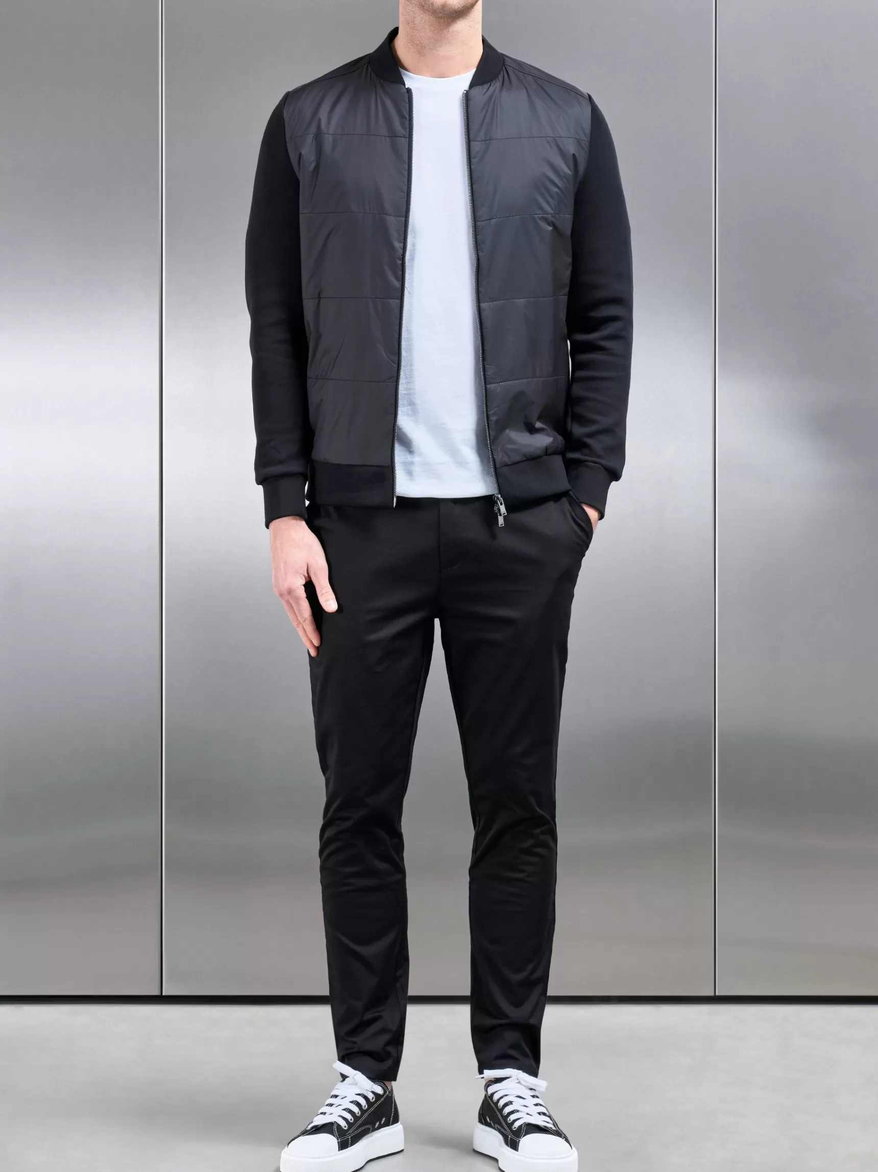 Best Sale ARNE Slim Fit Chino Trouser - Black