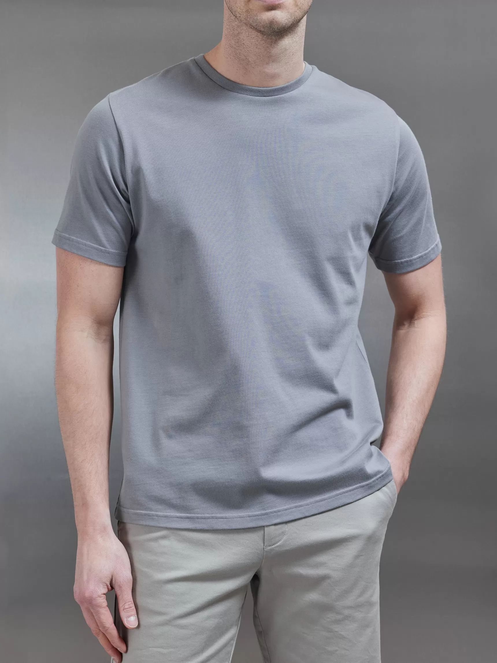 Best ARNE Slim Fit Cotton T-Shirt - Grey