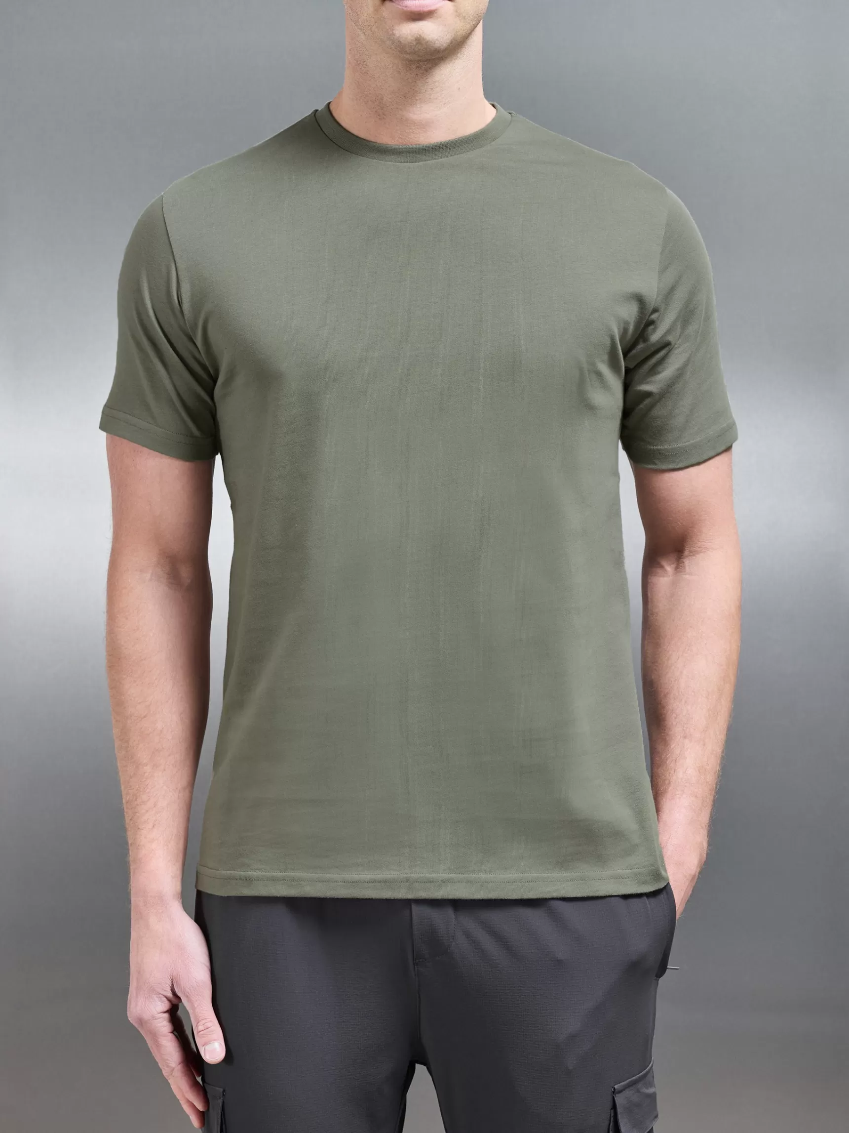 Clearance ARNE Slim Fit Cotton T-shirt - Sage