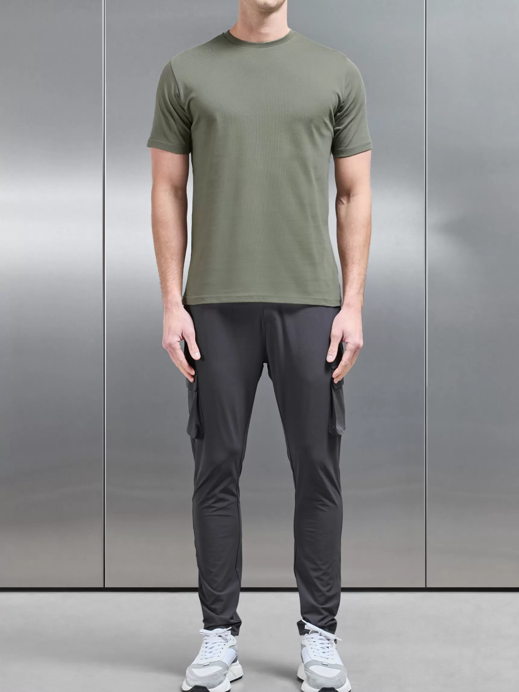 Clearance ARNE Slim Fit Cotton T-shirt - Sage