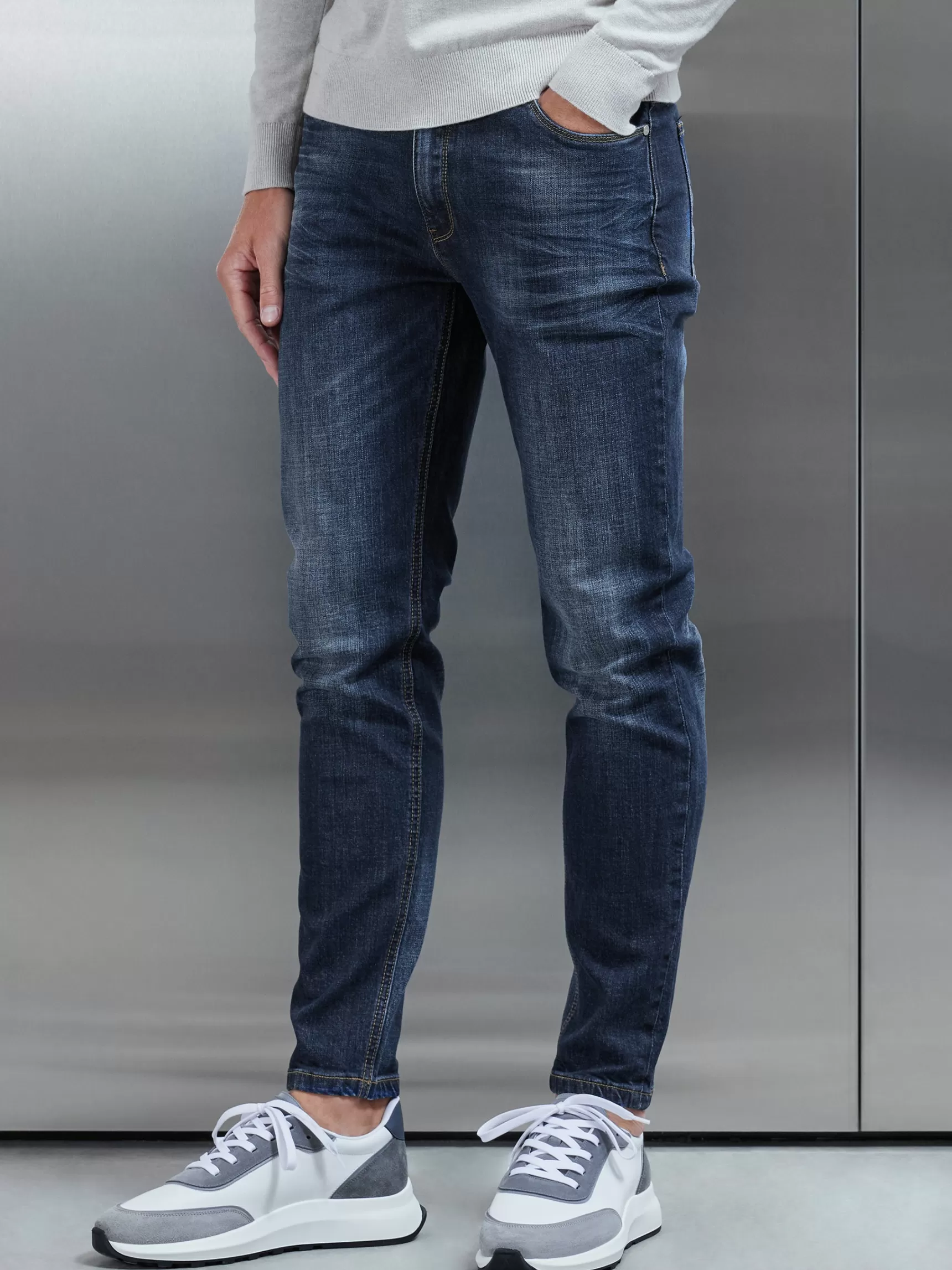 Best Sale ARNE Slim Fit Denim Jeans - Dark Blue DarkBlue