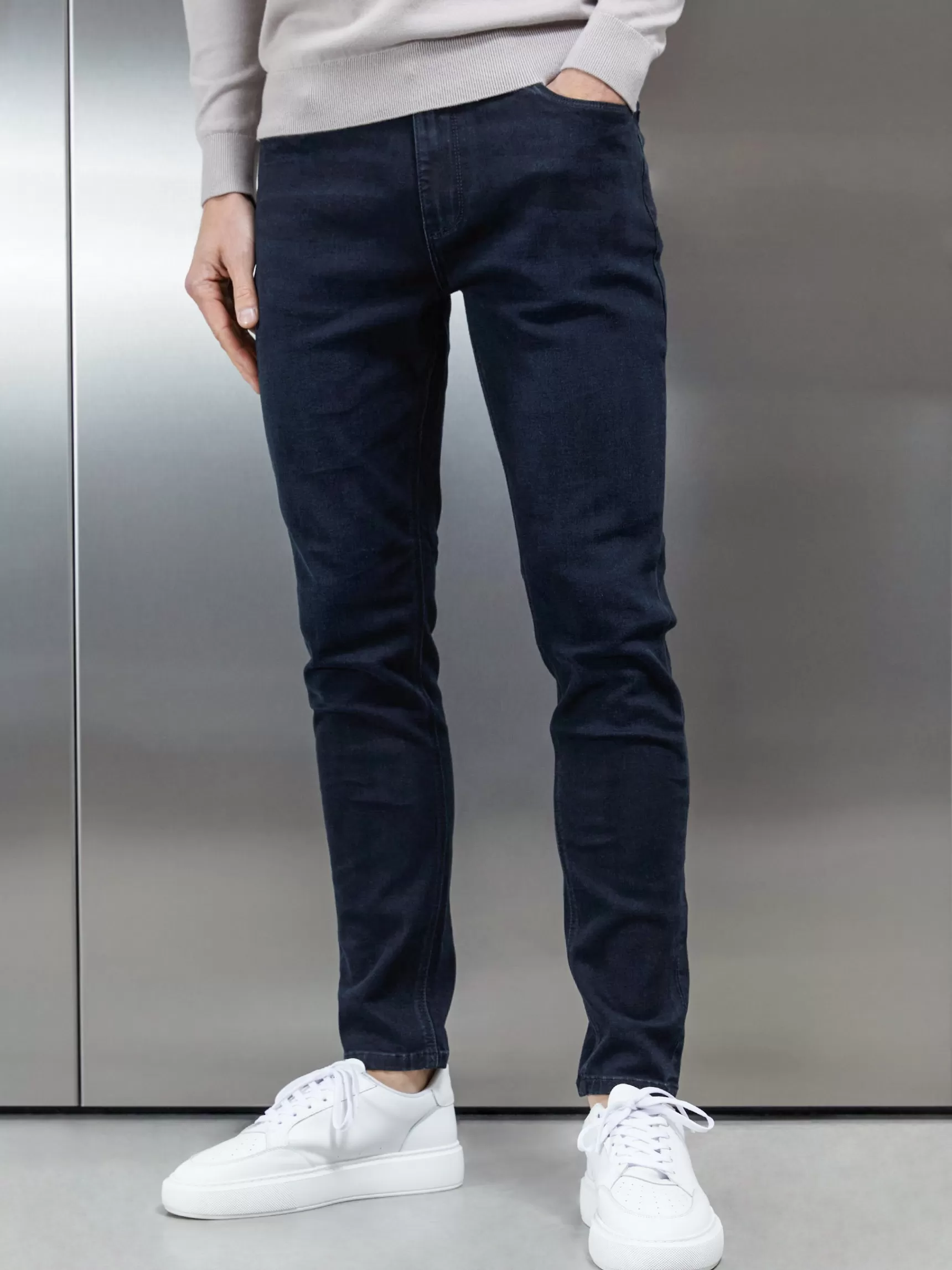 Best ARNE Slim Fit Denim Jeans - Navy