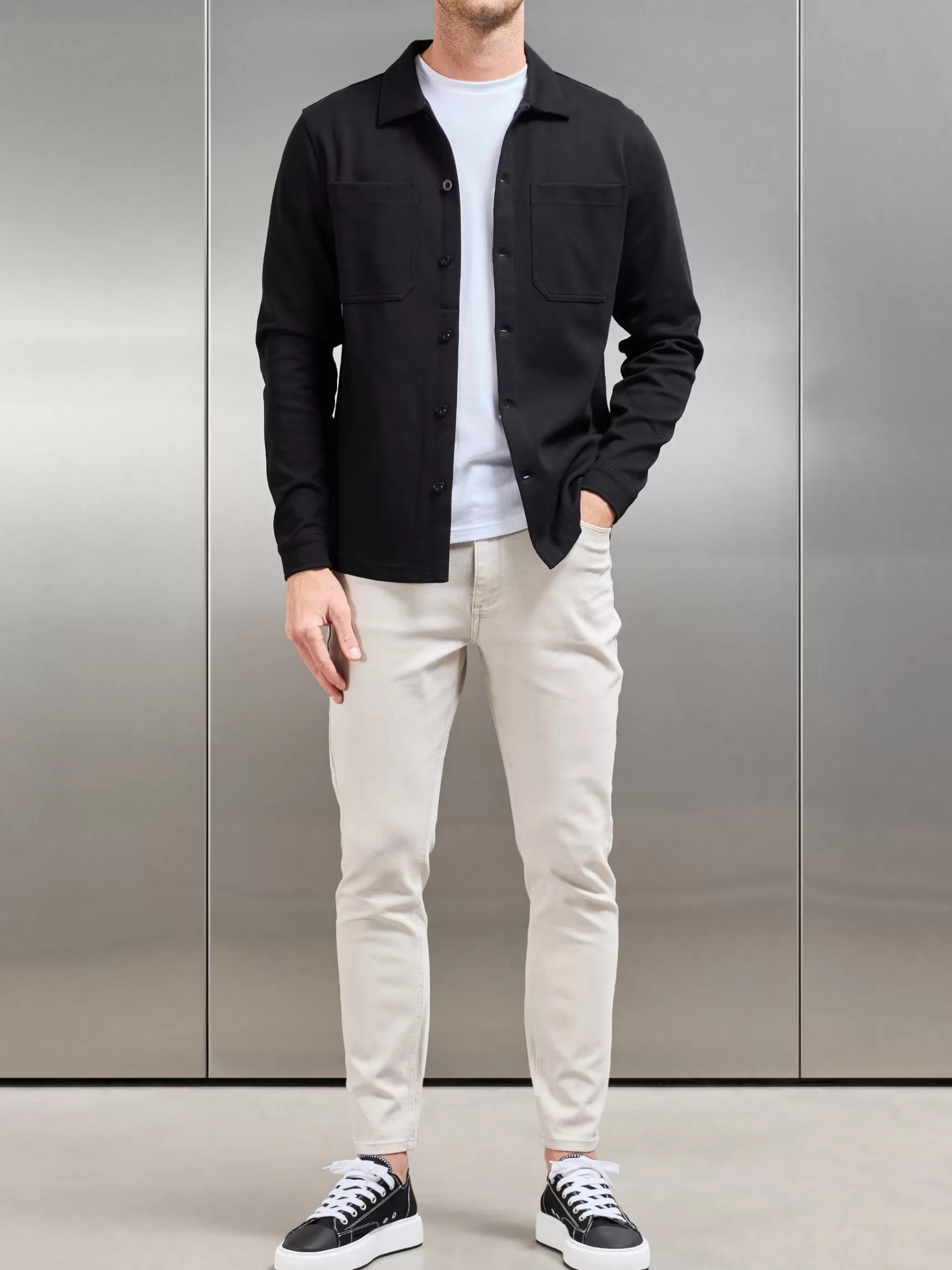 New ARNE Slim Fit Denim Jeans - Stone
