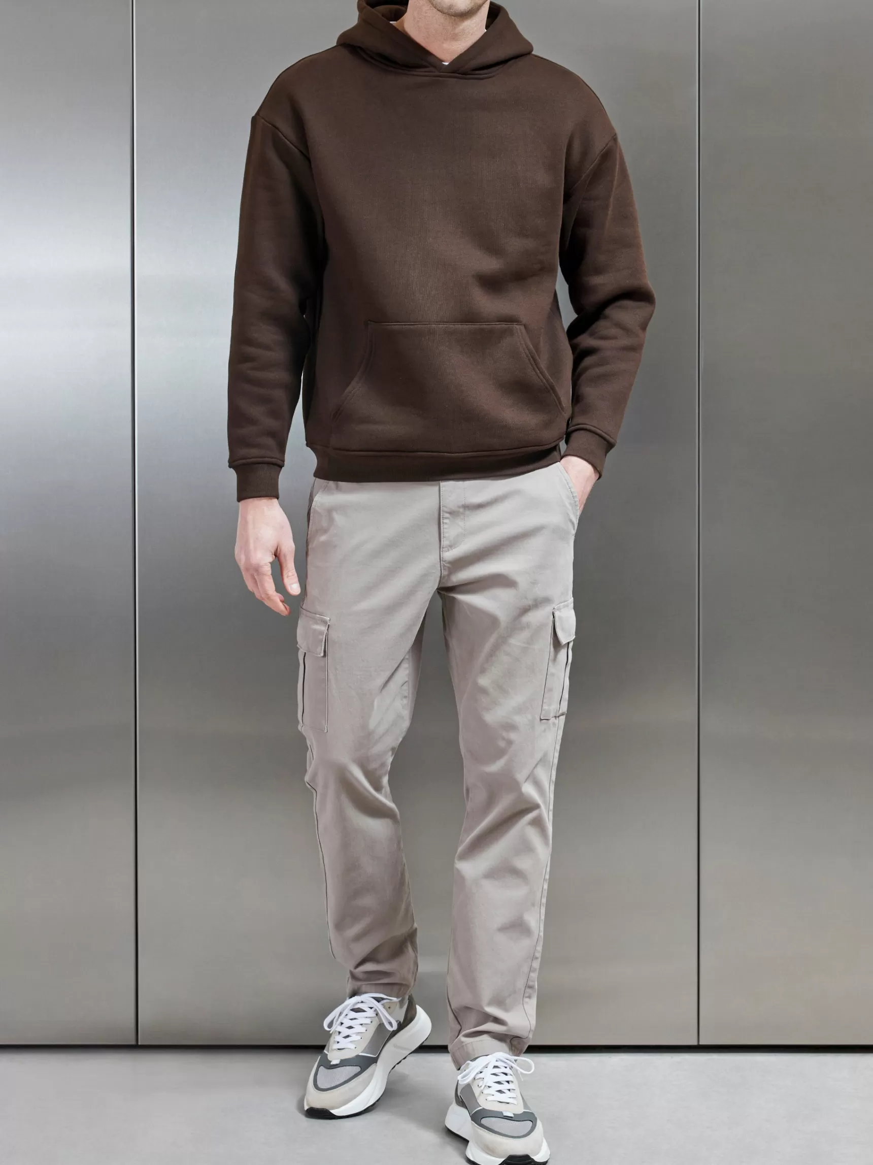 Cheap ARNE Smart Relaxed Cotton Cargo Pant - Taupe