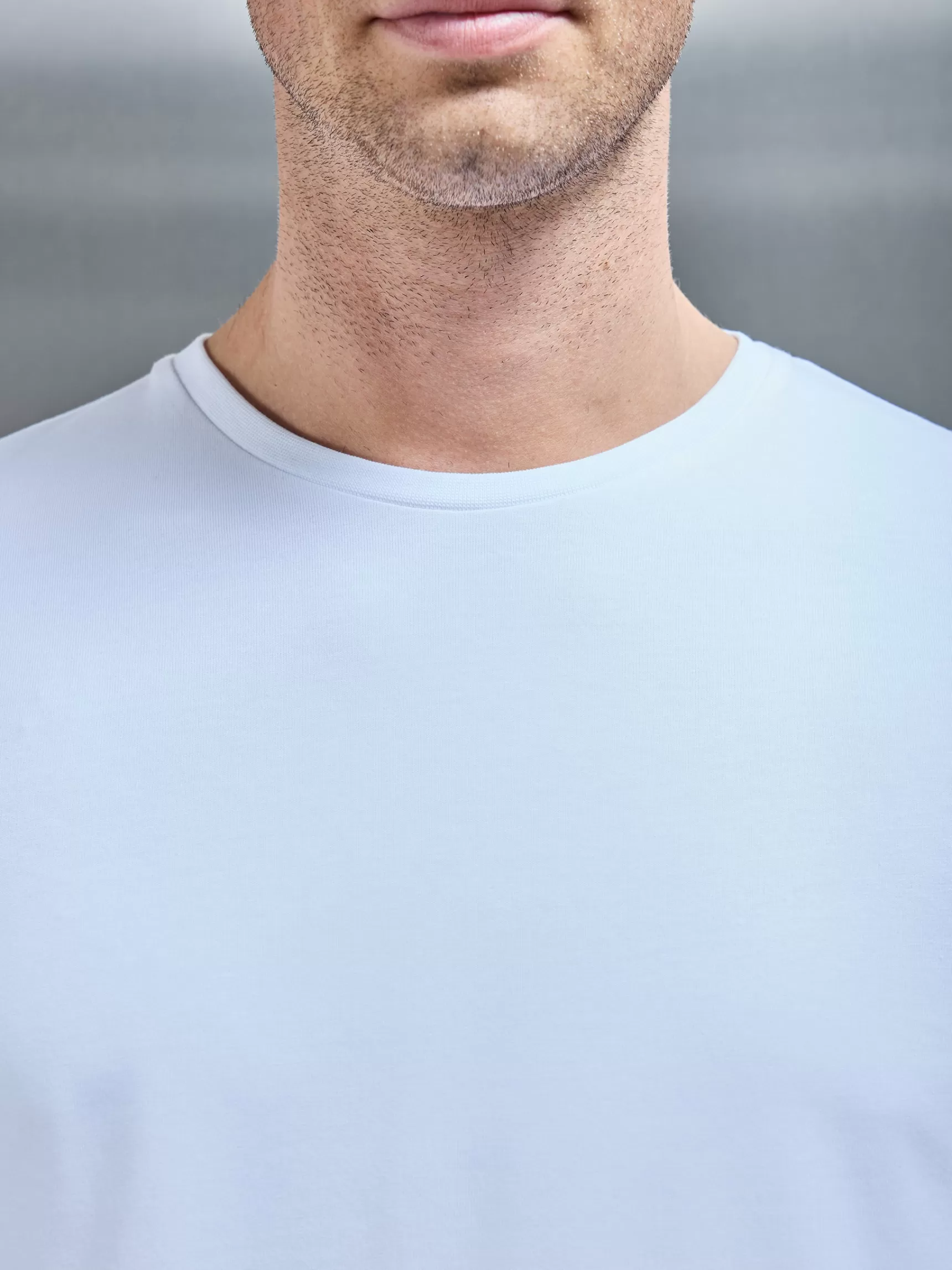 Shop ARNE Stretch Slim Fit Cotton T-Shirt - White
