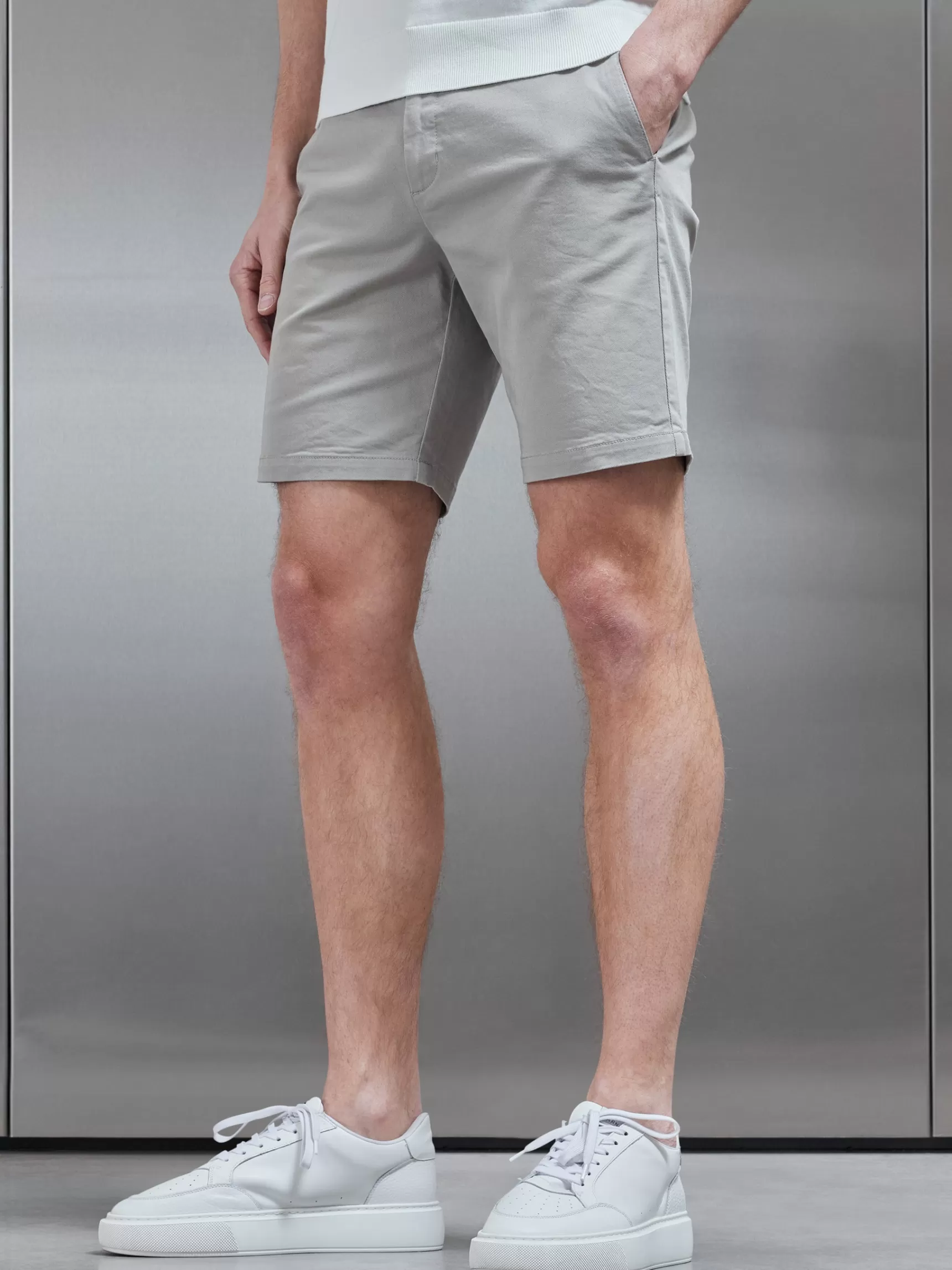 Discount ARNE Tailored Chino Short - Stone