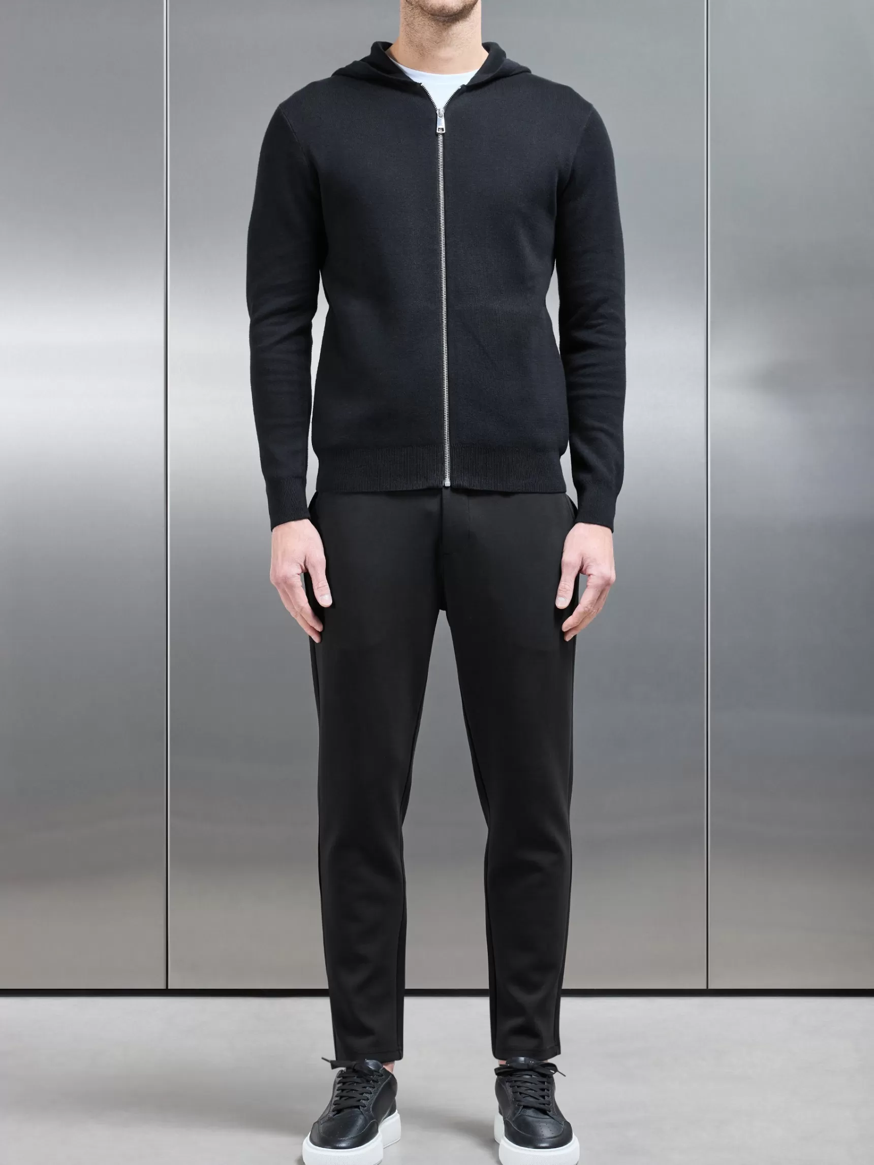 Flash Sale ARNE Tailored Interlock Chino Trouser - Black