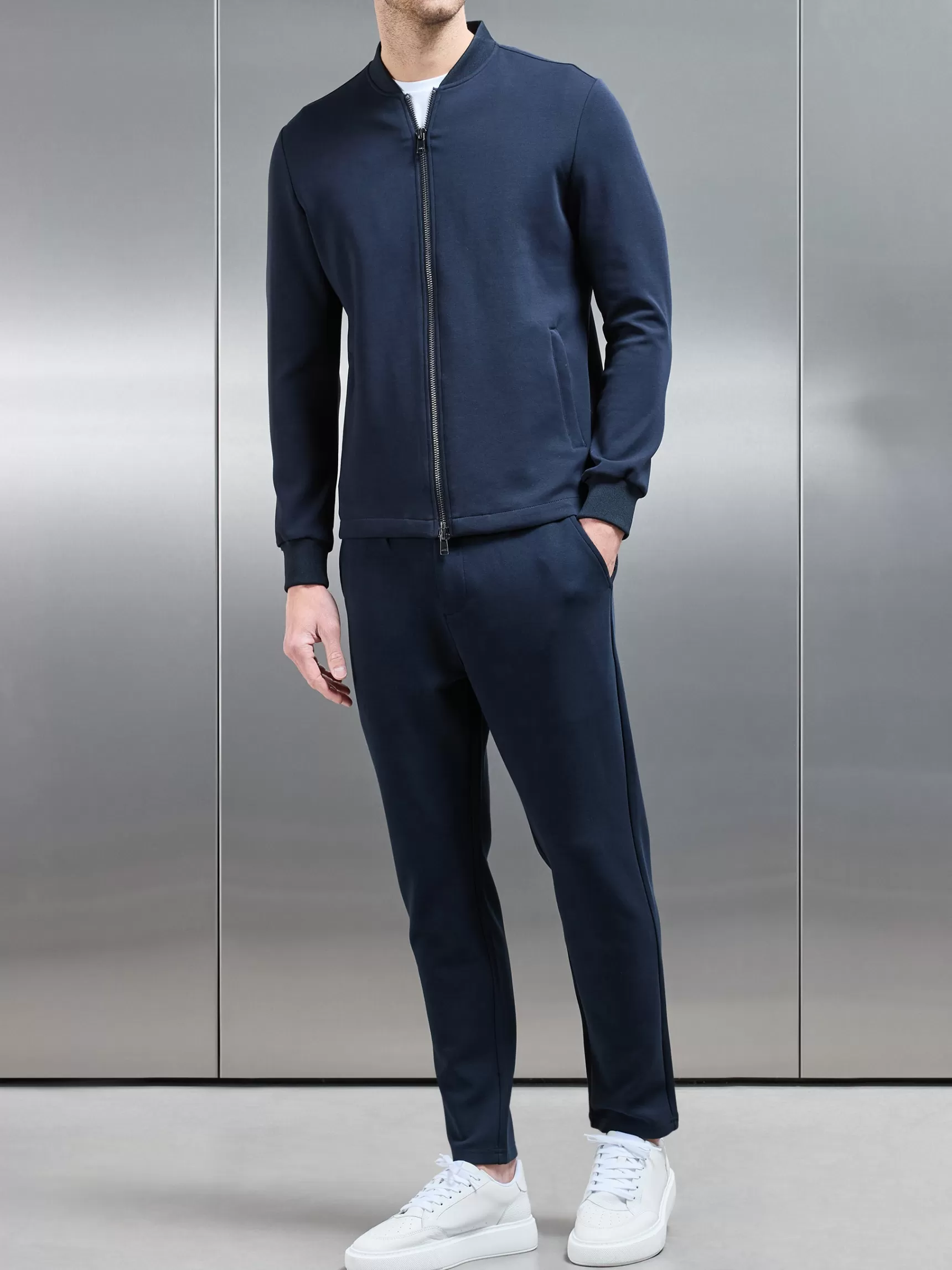 Online ARNE Tailored Interlock Chino Trouser - Navy