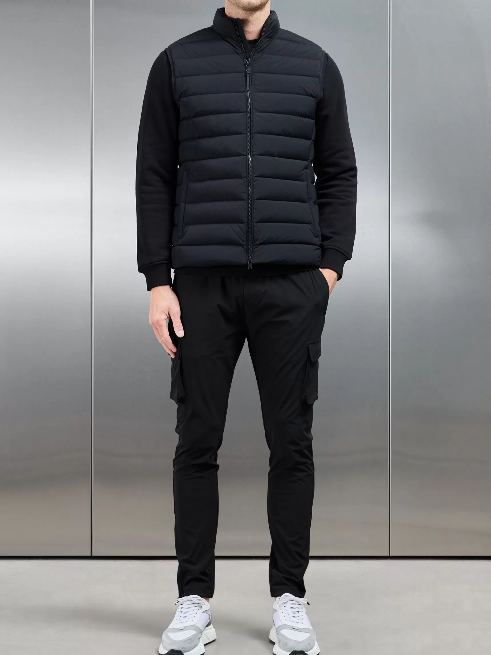 Cheap ARNE Technical Down Gilet - Black