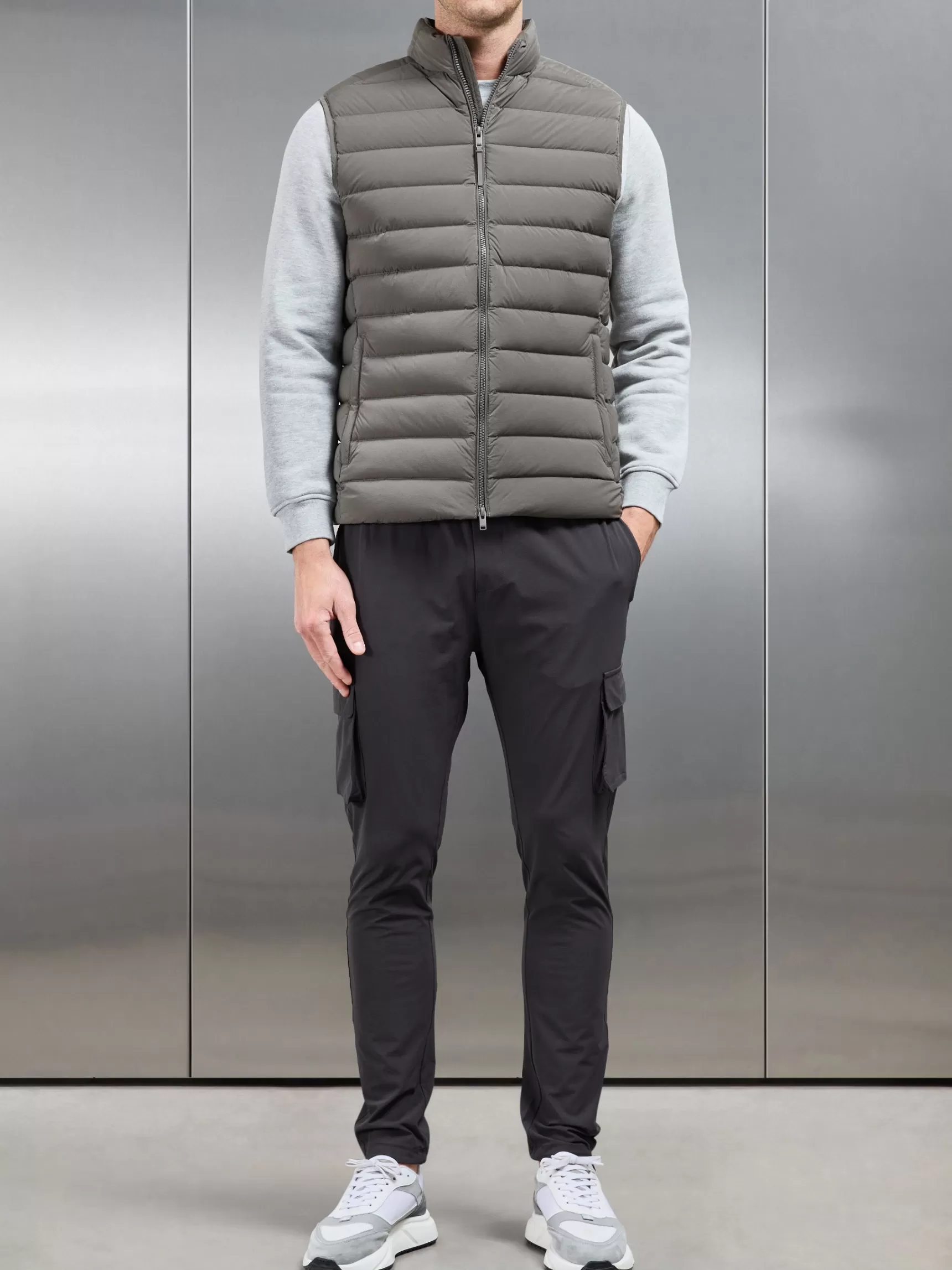 Fashion ARNE Technical Down Gilet - Olive