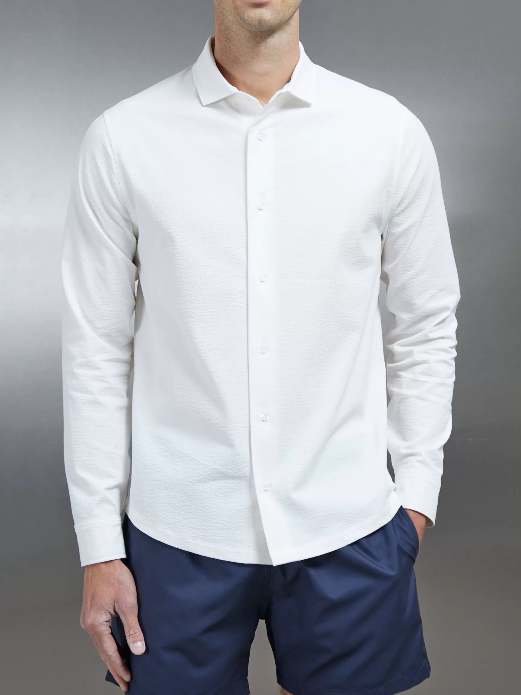 Best Sale ARNE The Resort Long Sleeve Shirt - White