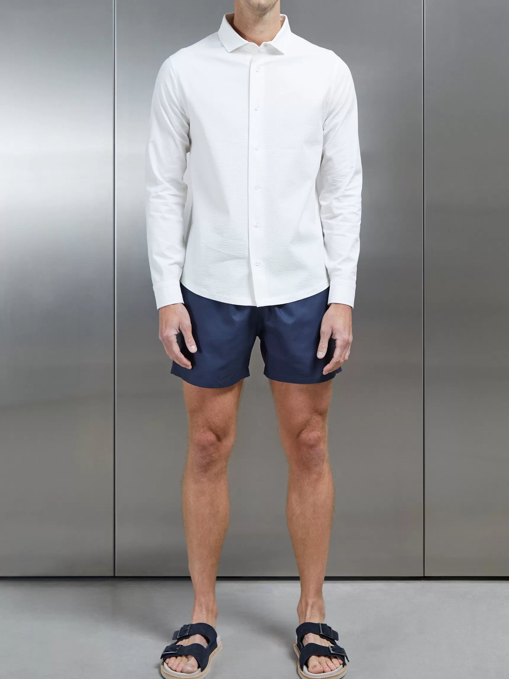 Best Sale ARNE The Resort Long Sleeve Shirt - White