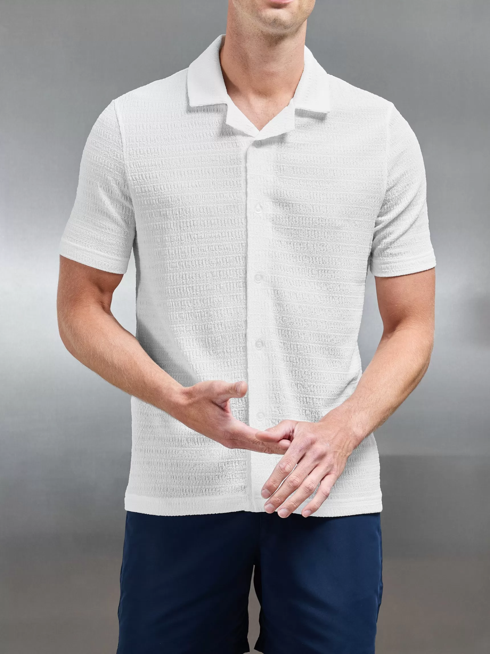 Sale ARNE To The Beach Revere Collar Shirt - White