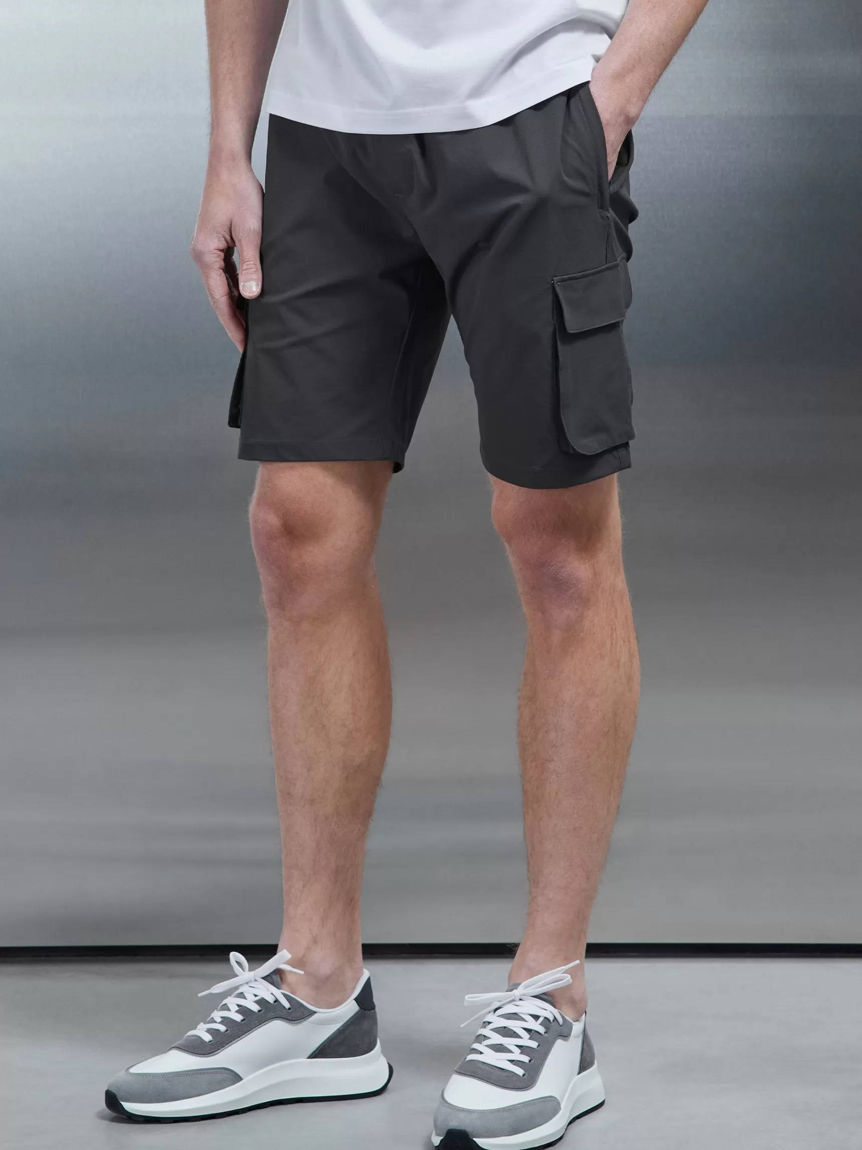Cheap ARNE Utility Cargo Short - Grey