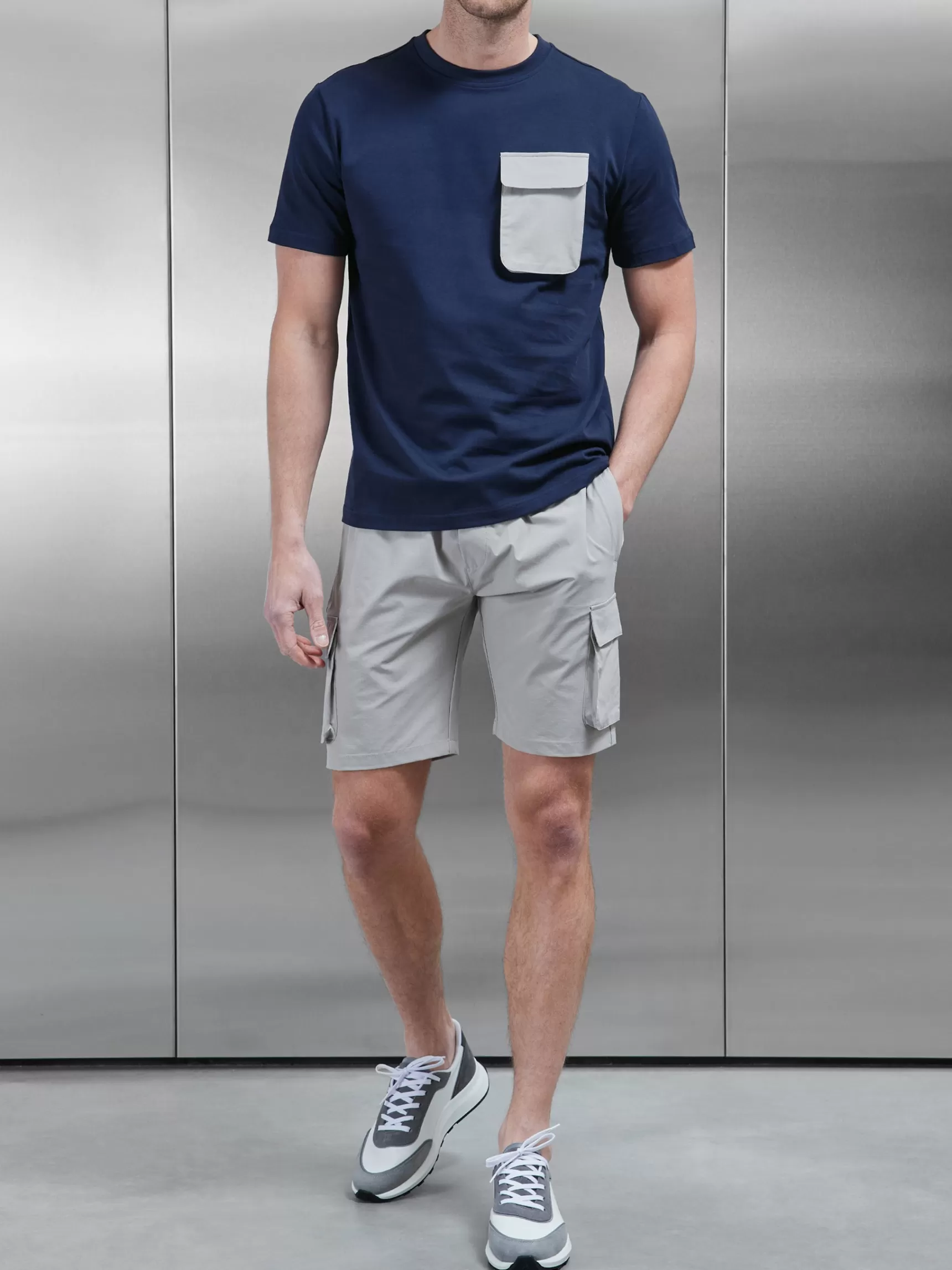 Sale ARNE Utility Cargo Short - Stone