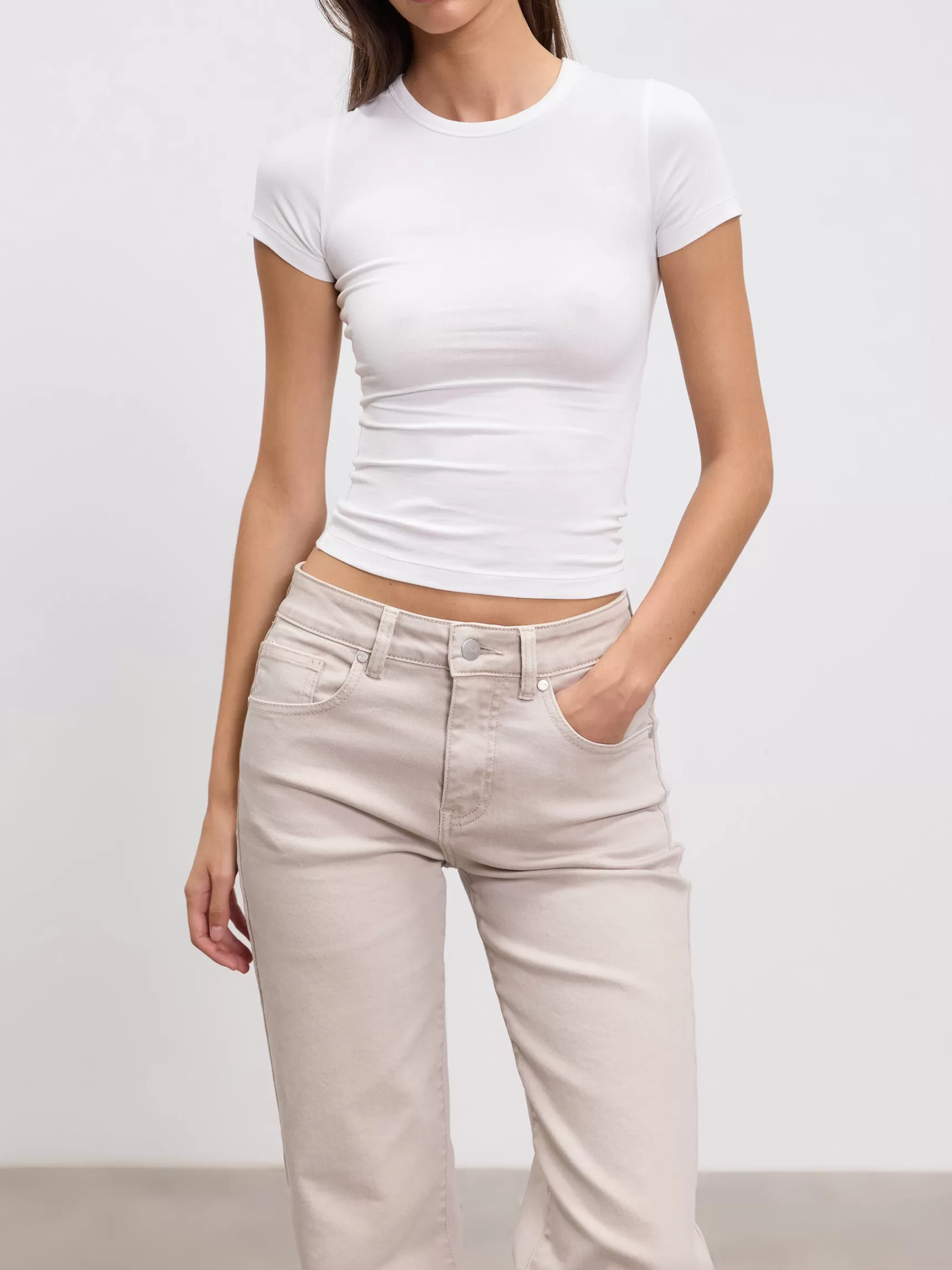 Discount ARNE Womens Cotton Jersey T-Shirt - White