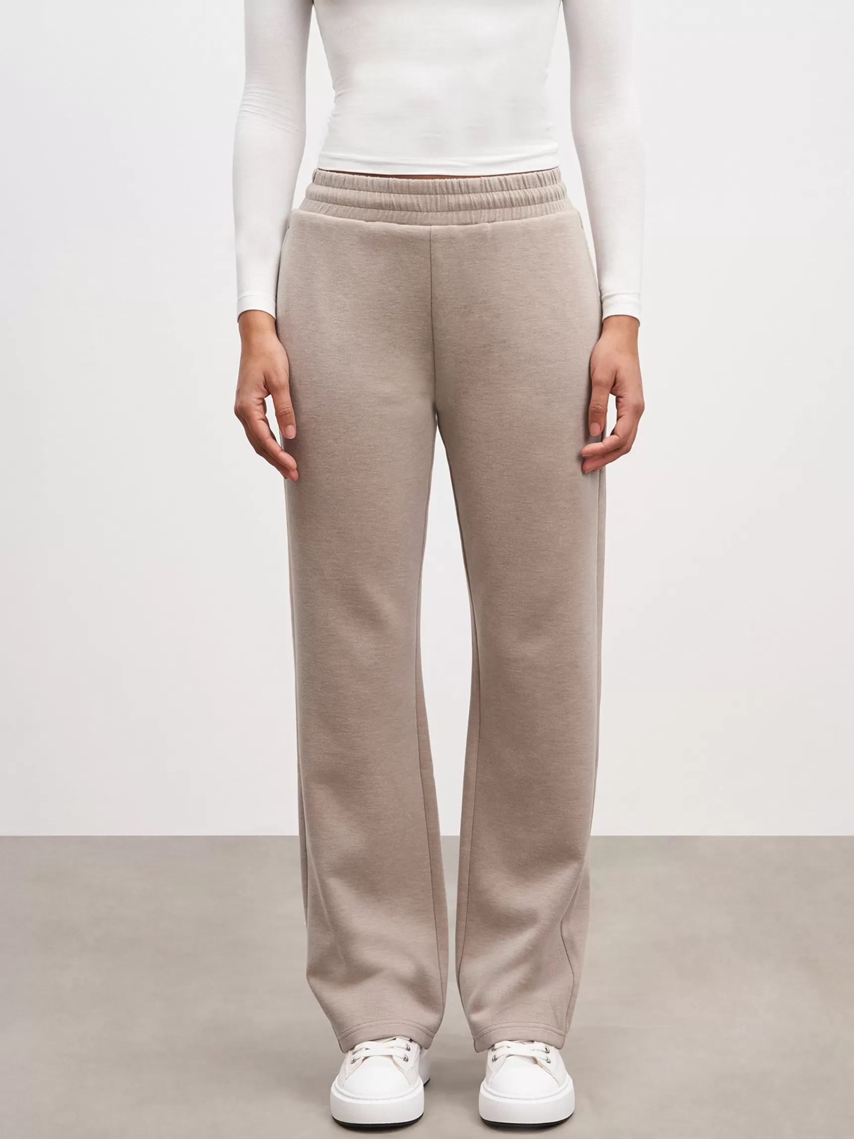 Hot ARNE Womens Knitted Straight Leg Jogger - Stone
