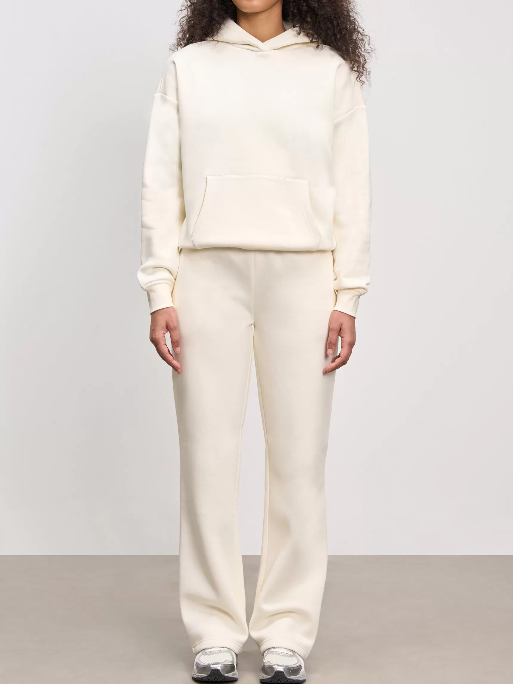 Shop ARNE Womens Neoprene Straight Leg Jogger - Ecru