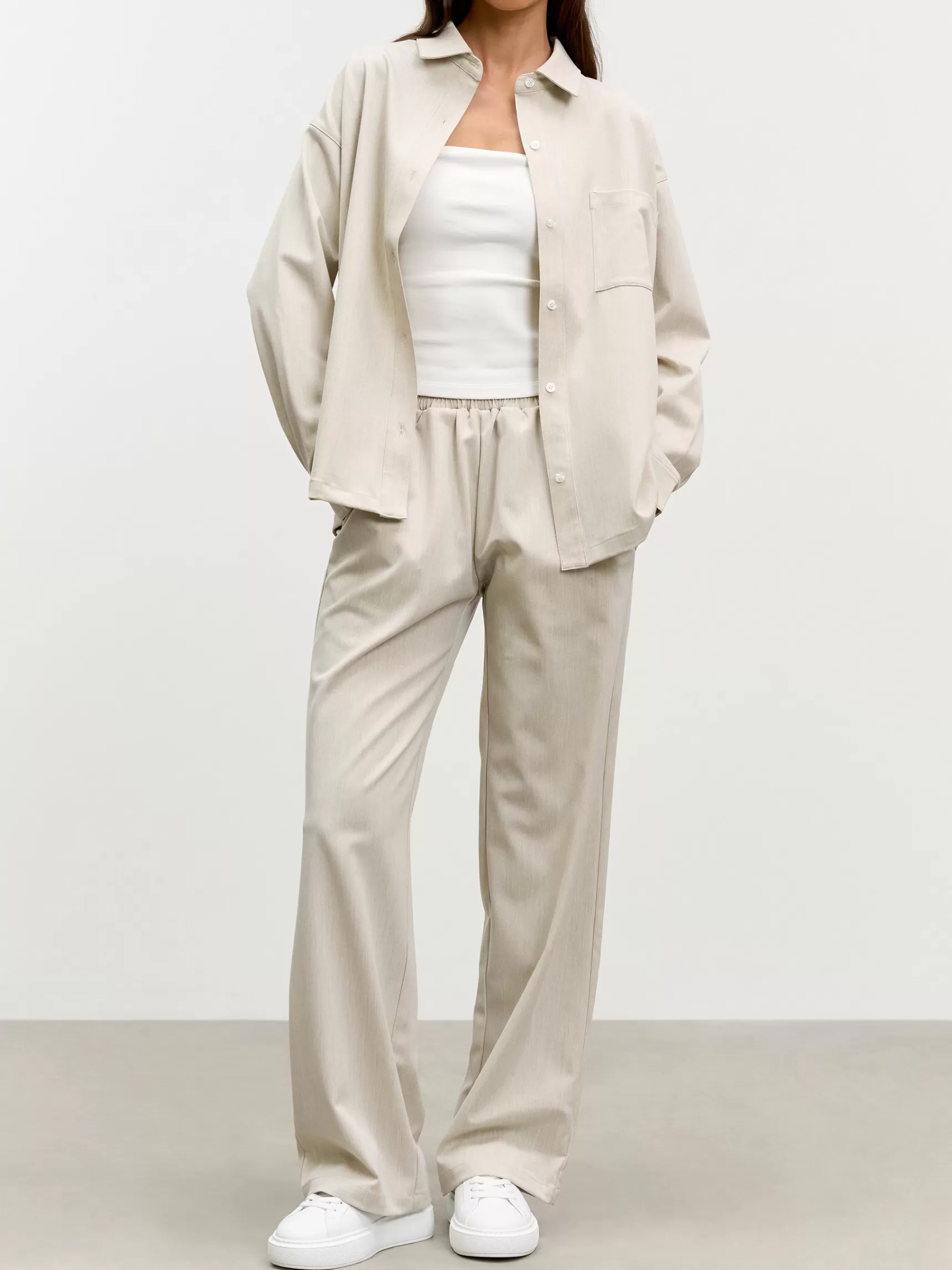 Cheap ARNE Womens Pull On Trouser - Stone
