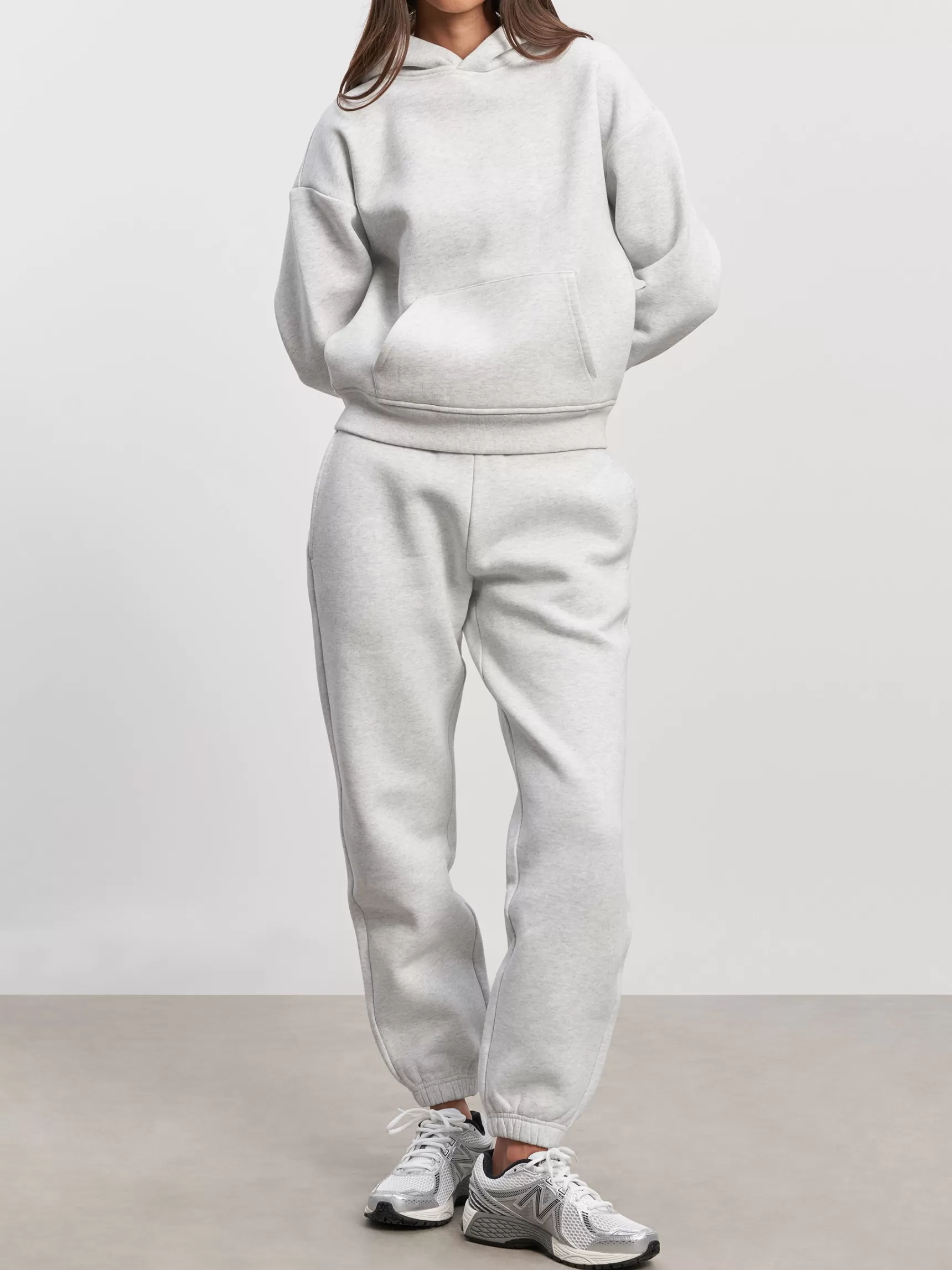 Store ARNE Womens Relaxed Hoodie - Marl Grey MarlGrey