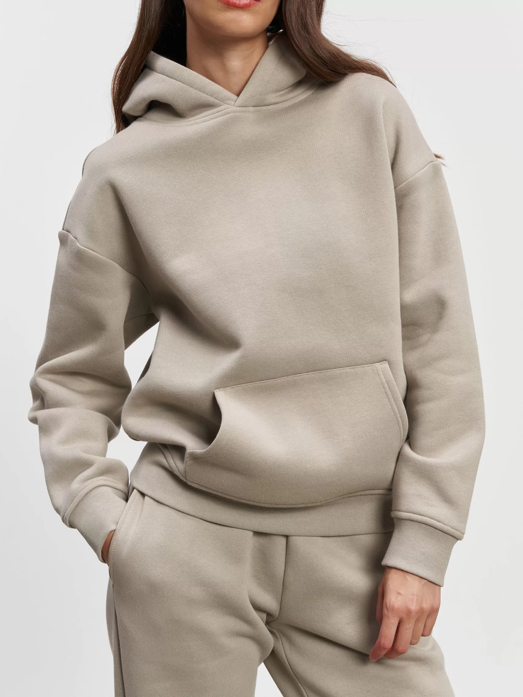 Store ARNE Womens Relaxed Hoodie - Stone