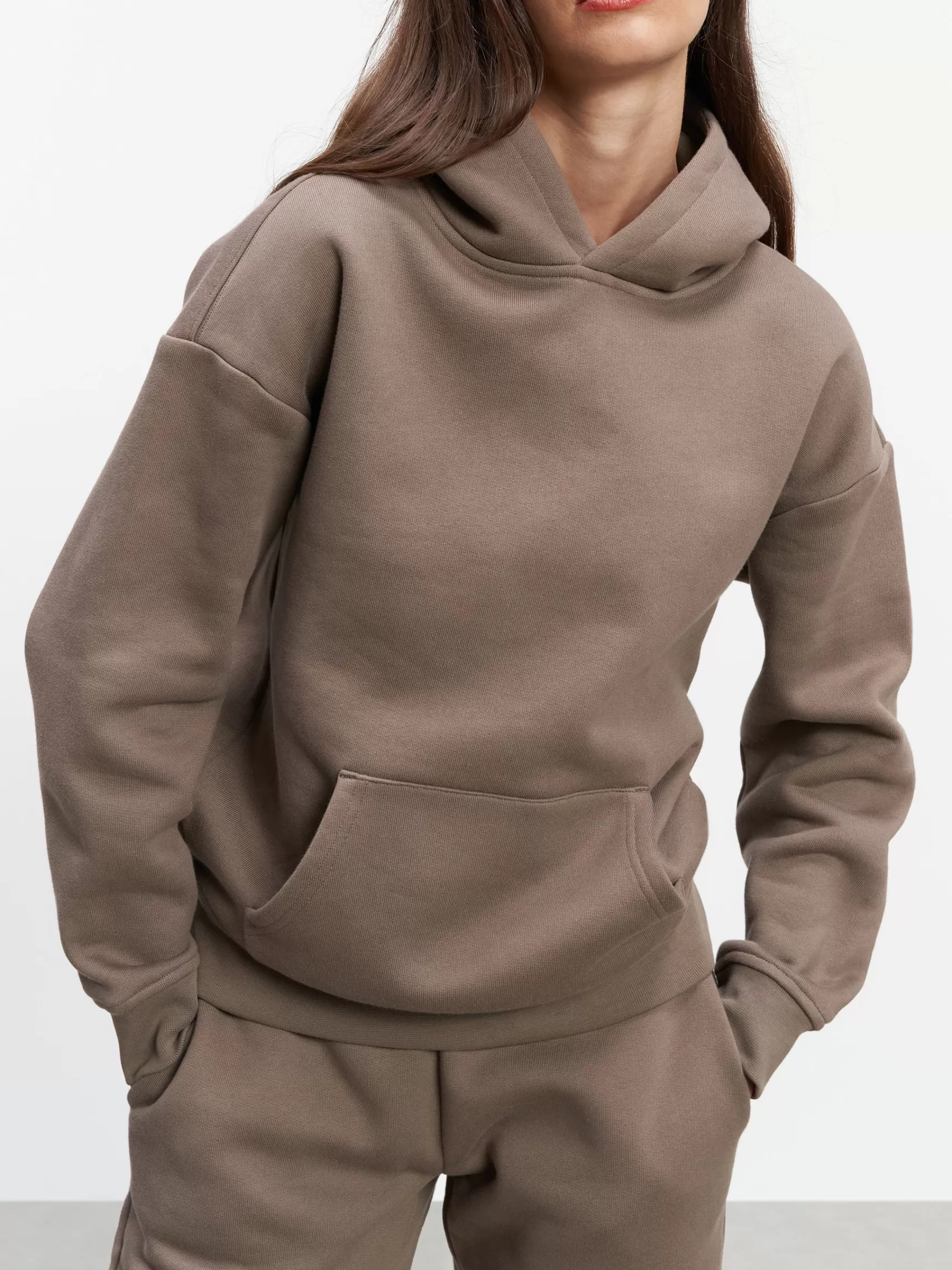 Outlet ARNE Womens Relaxed Hoodie - Taupe
