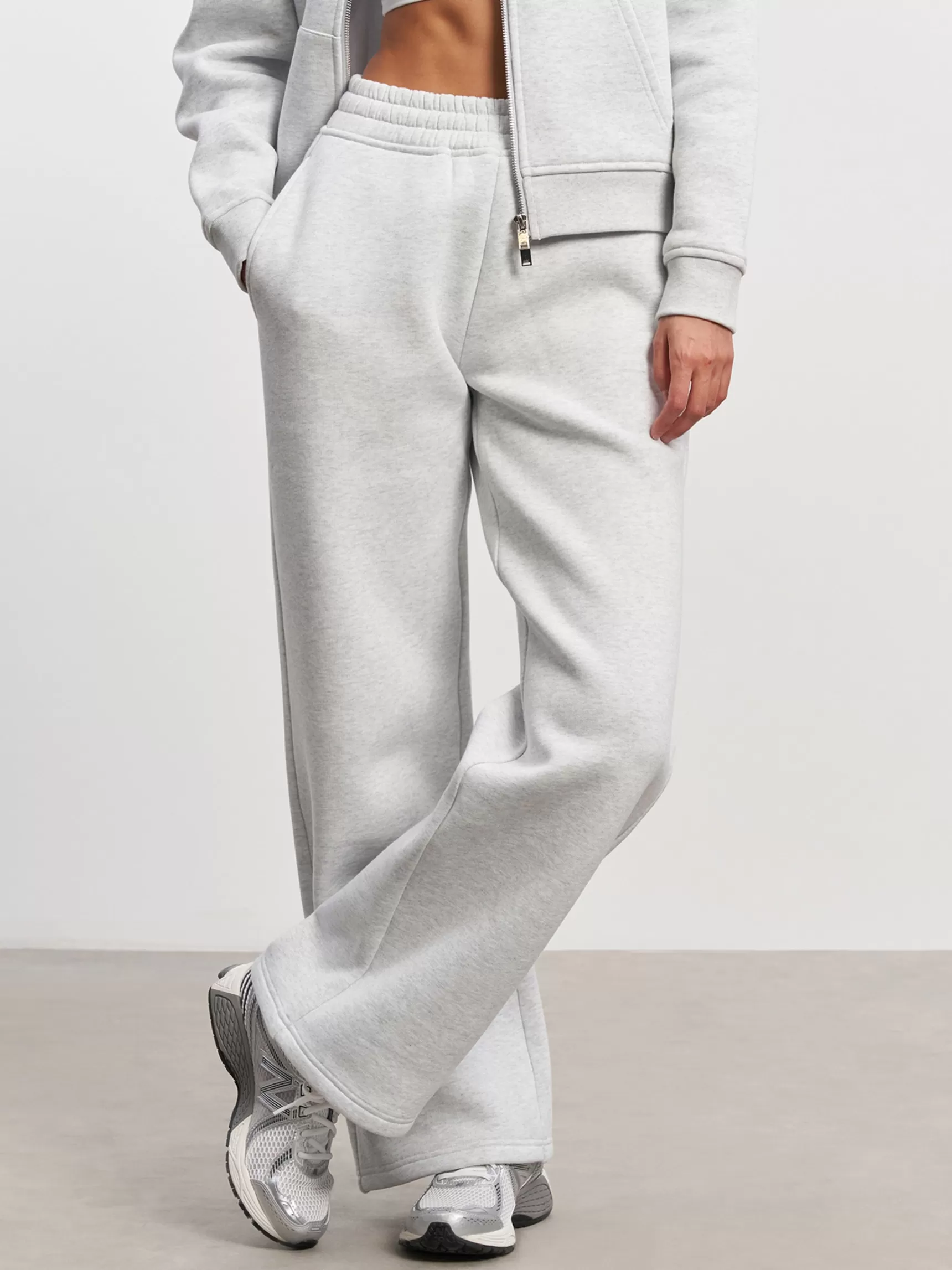 Outlet ARNE Womens Relaxed Straight Leg Jogger - Marl Grey MarlGrey